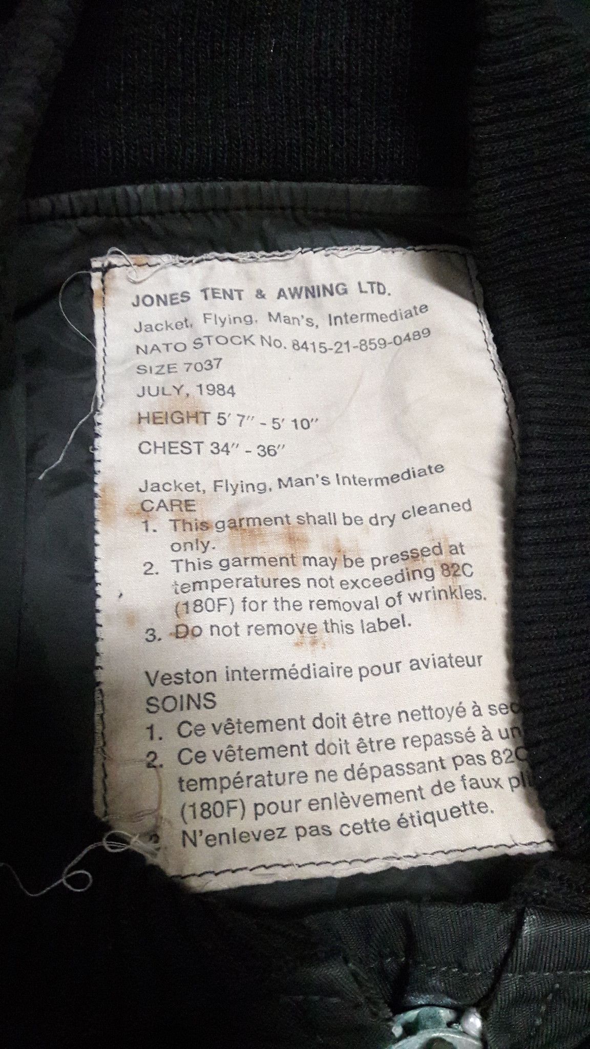 Vintage Vintage 1984 Airforce Pilot Jacket workwear military usmc Size US M / EU 48-50 / 2 - 2 Thumbnail