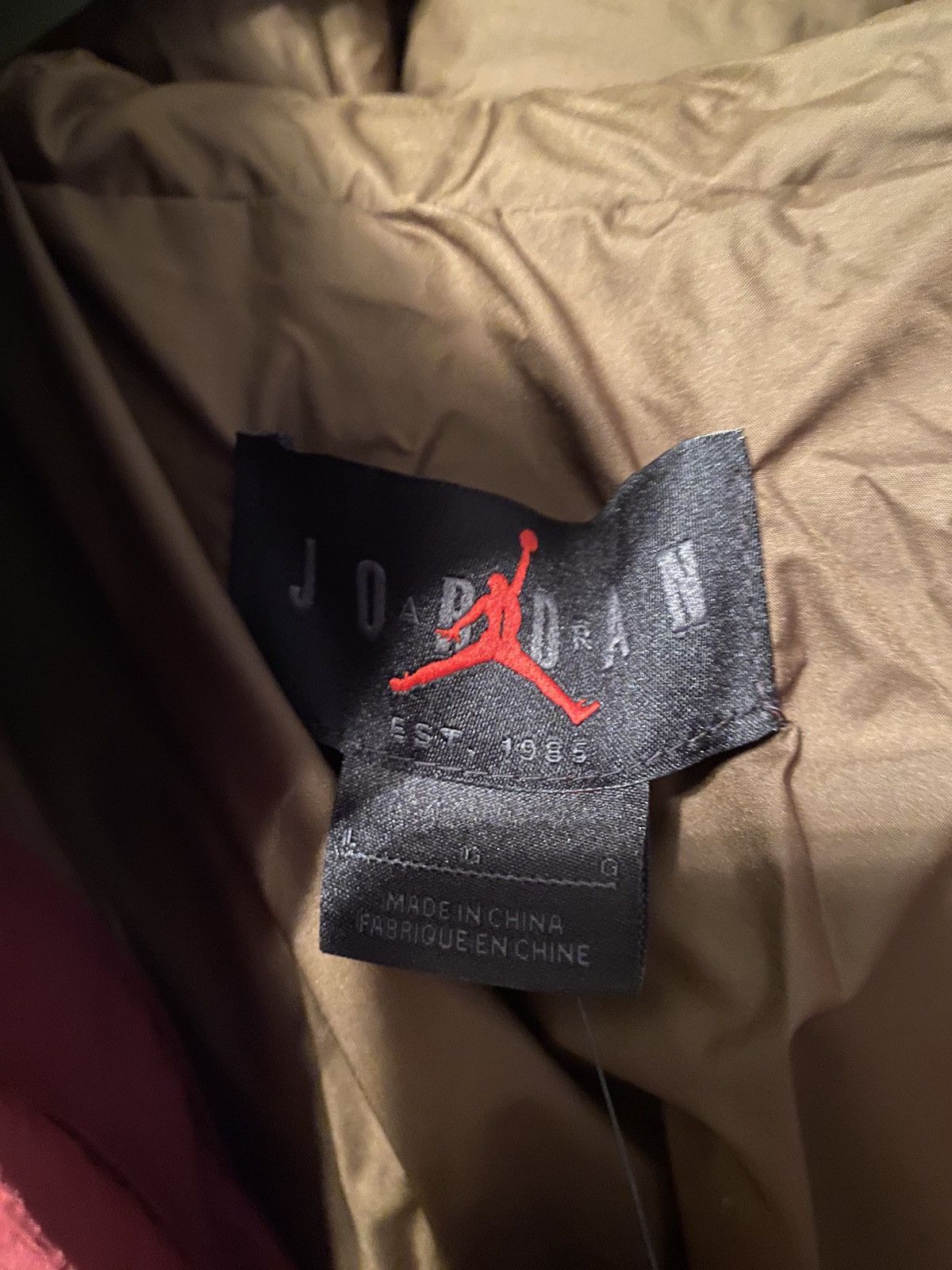 Jordan Brand × Nike Air Jordan Burgundy Winter Coat Sz L Size US L / EU 52-54 / 3 - 3 Thumbnail