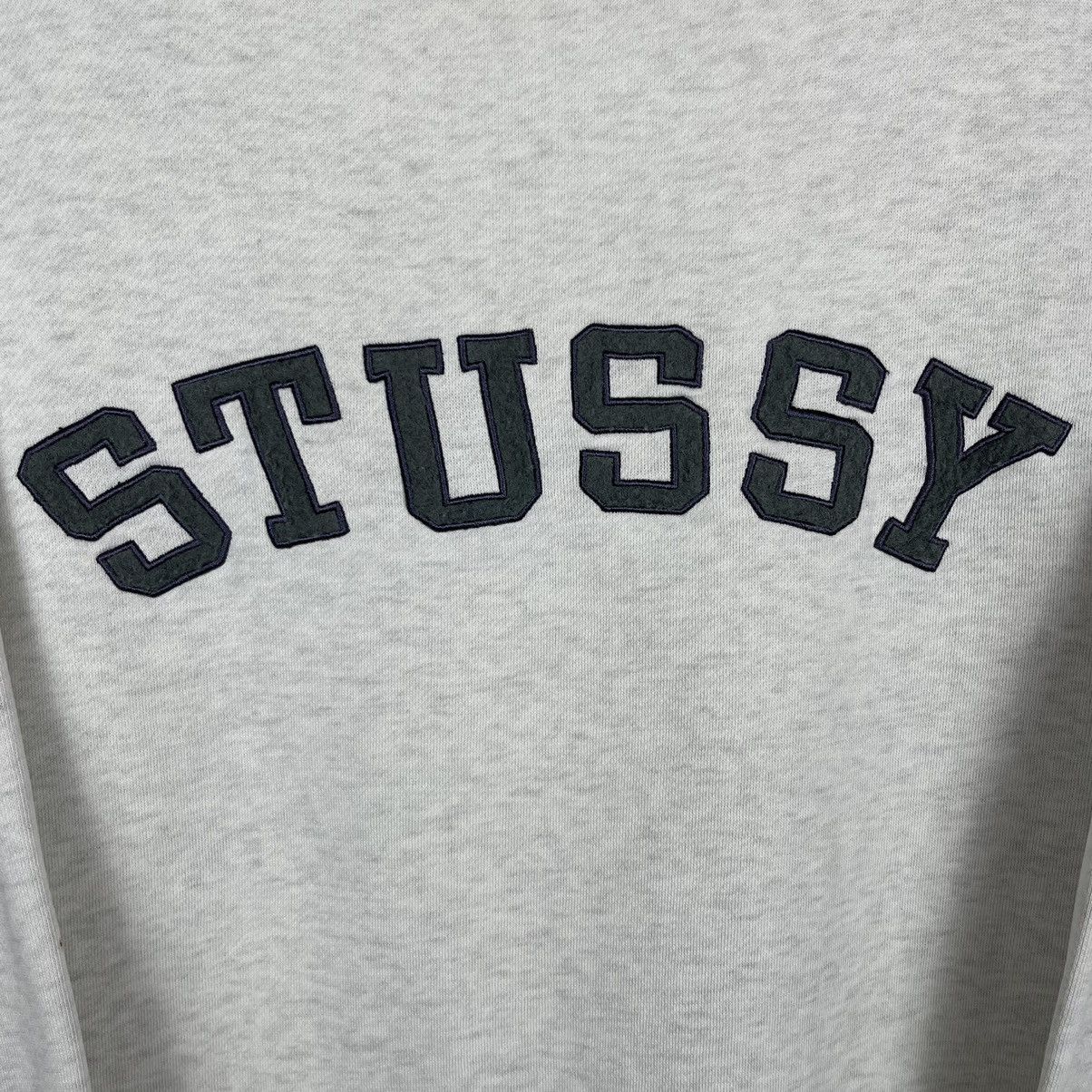 Stussy Vintage Stussy Distressed Embroidered Spell Out Sweatshirt Size US L / EU 52-54 / 3 - 3 Thumbnail