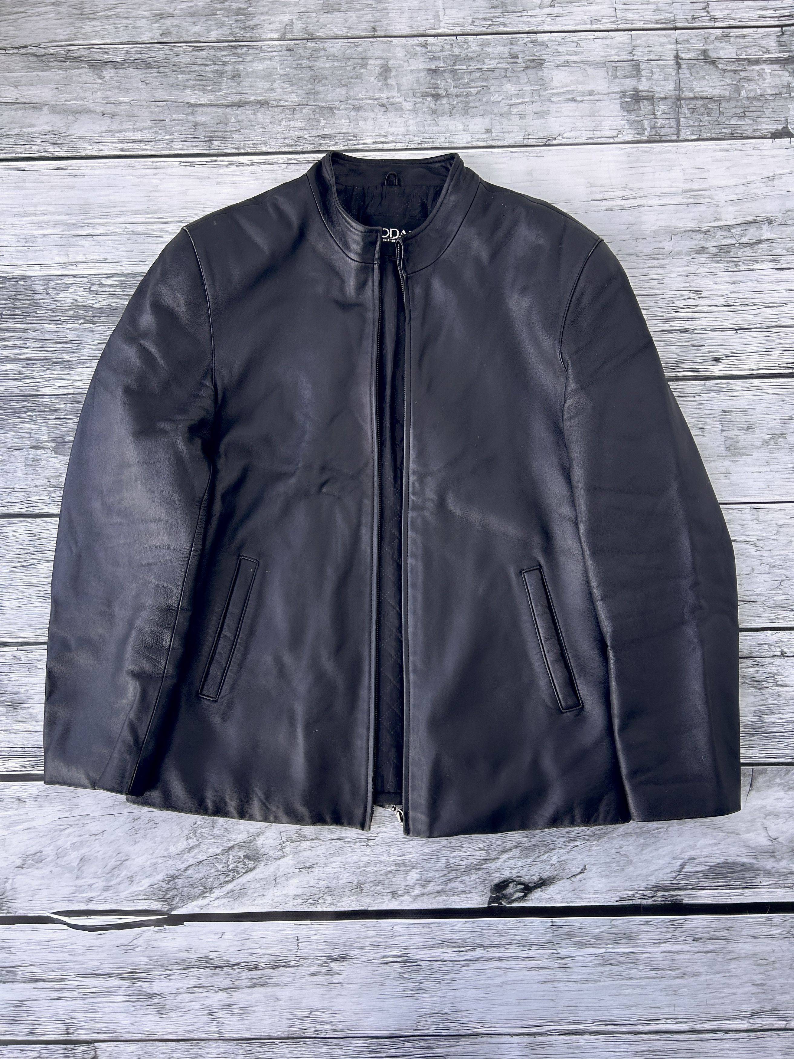 Genuine Leather × Vintage Vintage Kanye West Style Oversize Leather Jacket 90s Size US L / EU 52-54 / 3 - 2 Thumbnail