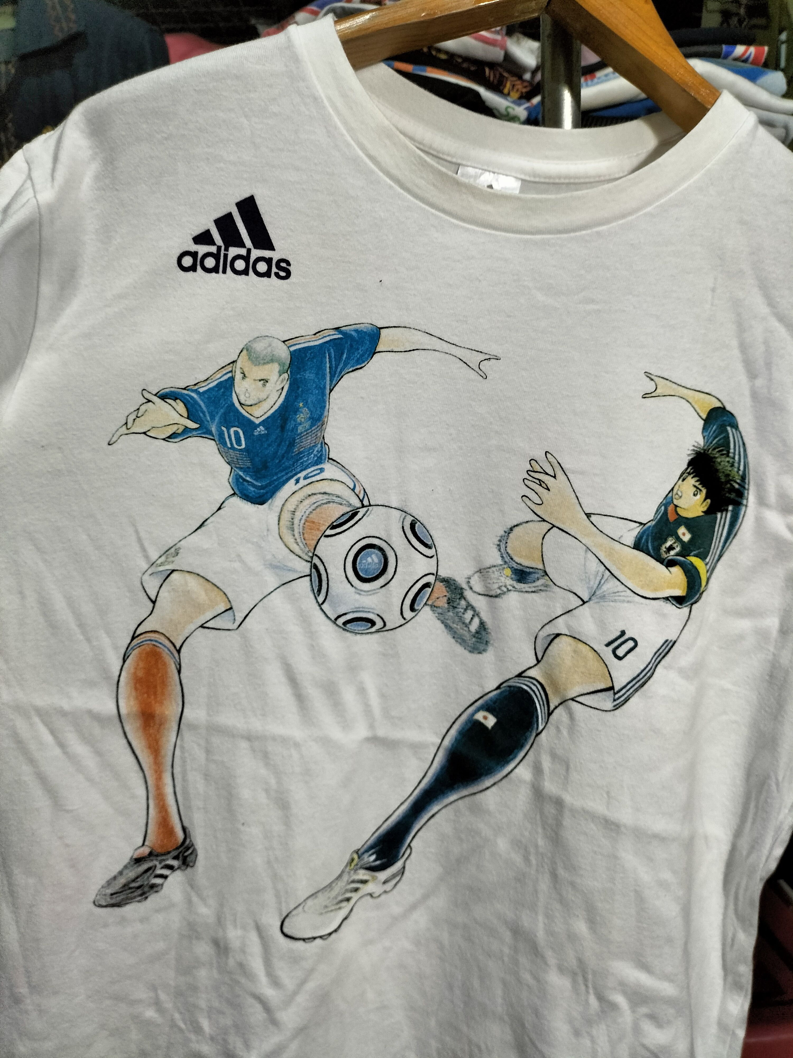 Adidas Vintage Adidas X Captain Tsubasa x manga Japan Team 2007 Size US M / EU 48-50 / 2 - 2 Thumbnail