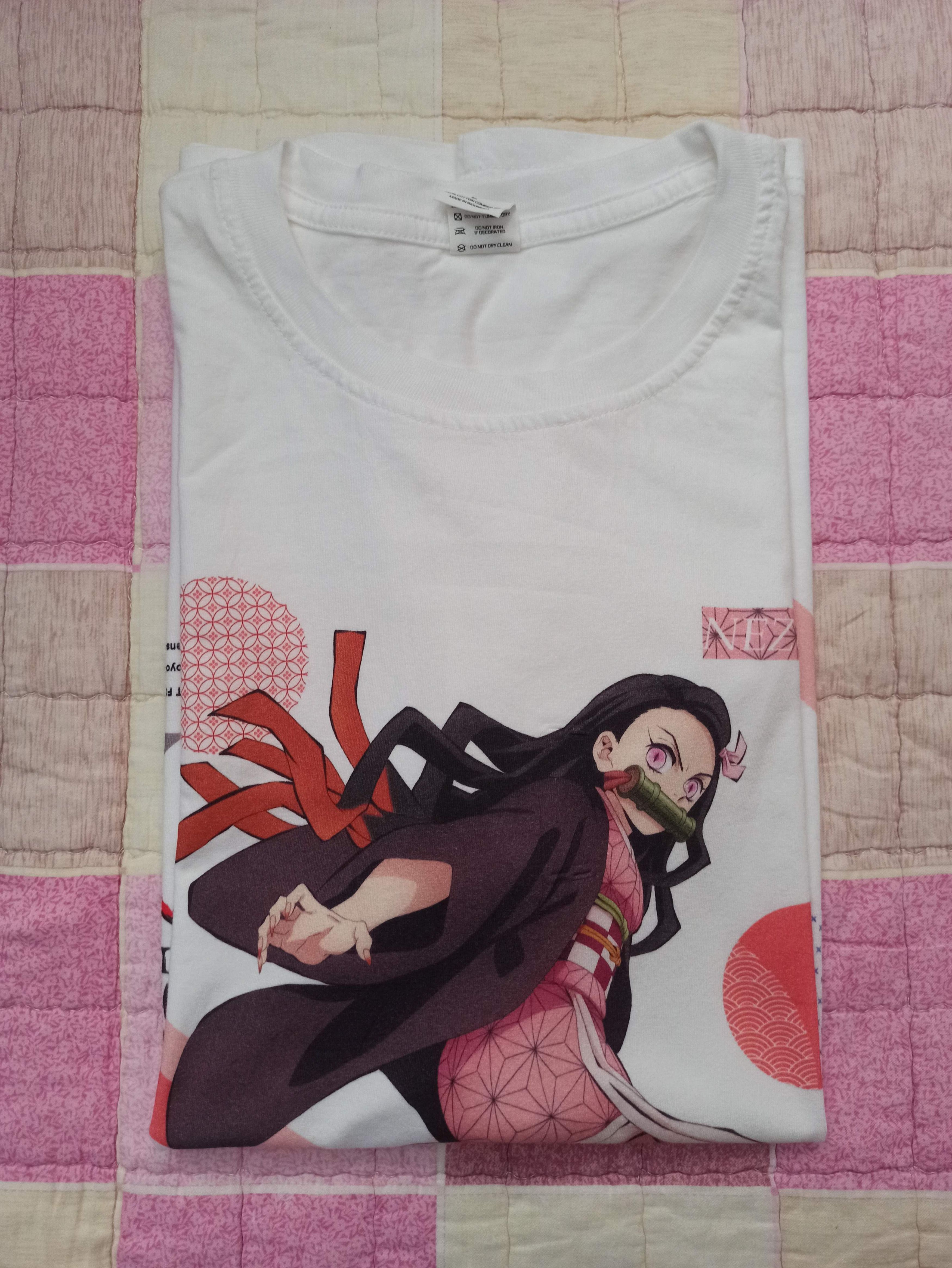Anime Nezuko Kamado Kimetsu No Yaiba Demon Slayer T-shirt Size US M / EU 48-50 / 2 - 3 Thumbnail