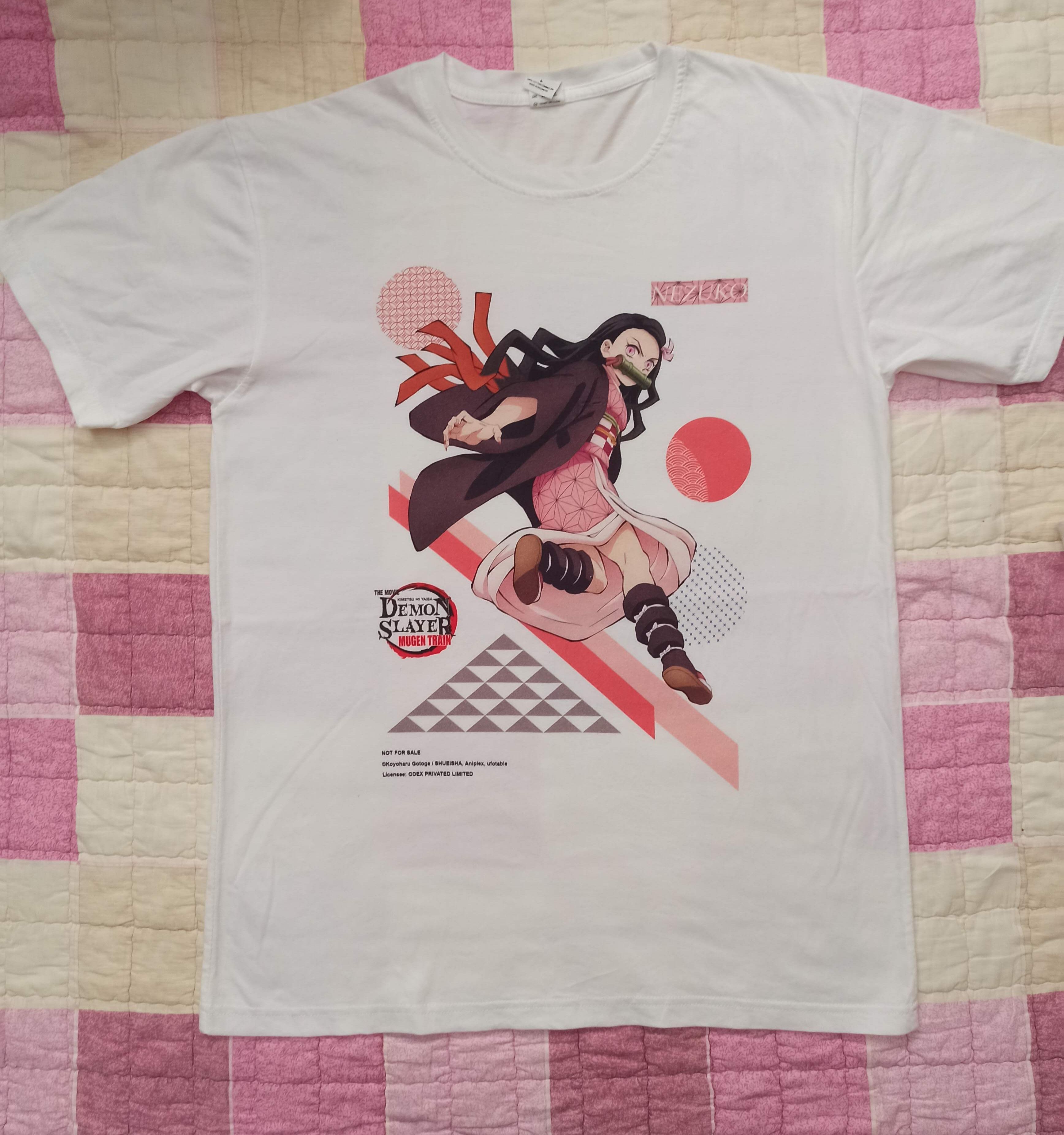 Anime Nezuko Kamado Kimetsu No Yaiba Demon Slayer T-shirt Size US M / EU 48-50 / 2 - 8 Thumbnail