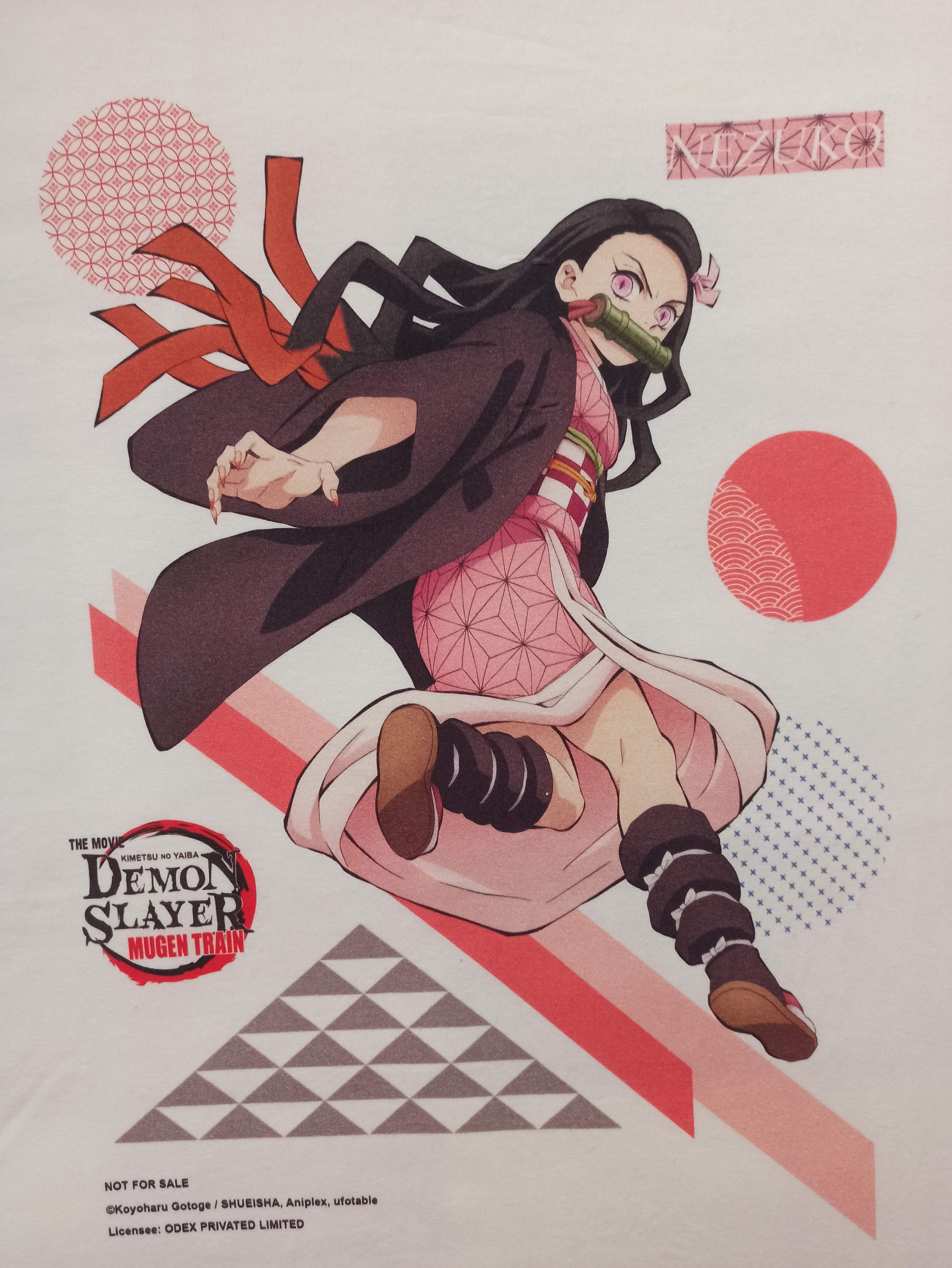 Anime Nezuko Kamado Kimetsu No Yaiba Demon Slayer T-shirt Size US M / EU 48-50 / 2 - 1 Thumbnail