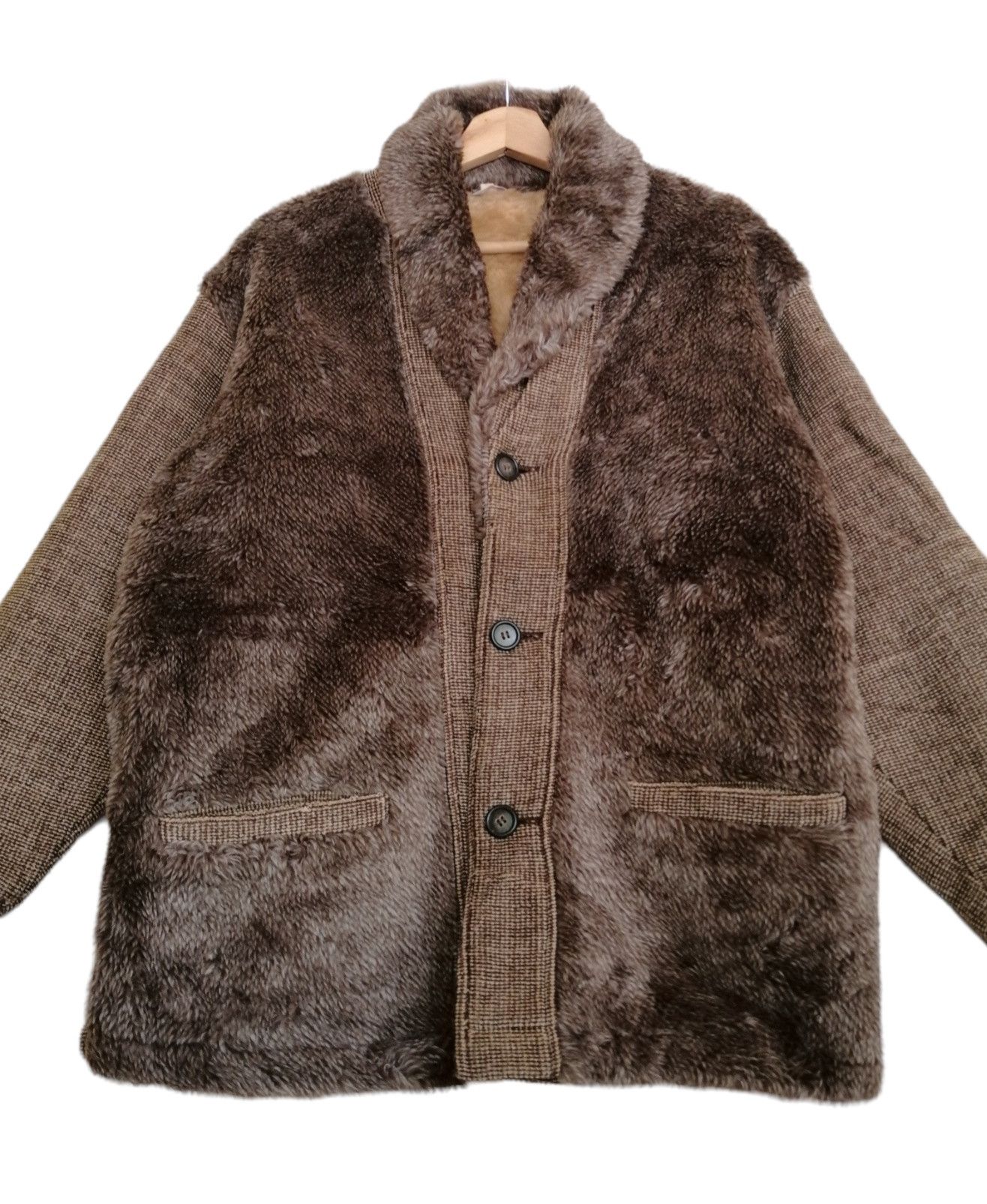 Vintage Vintage Winter Session Faux Fur Luxury Coat Jacket Size US M / EU 48-50 / 2 - 2 Thumbnail