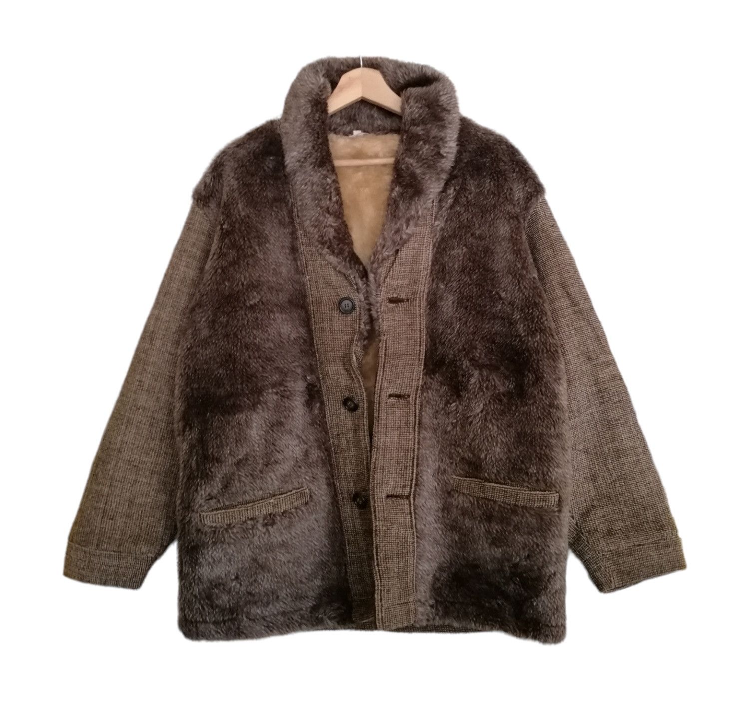 Vintage Vintage Winter Session Faux Fur Luxury Coat Jacket Size US M / EU 48-50 / 2 - 10 Thumbnail