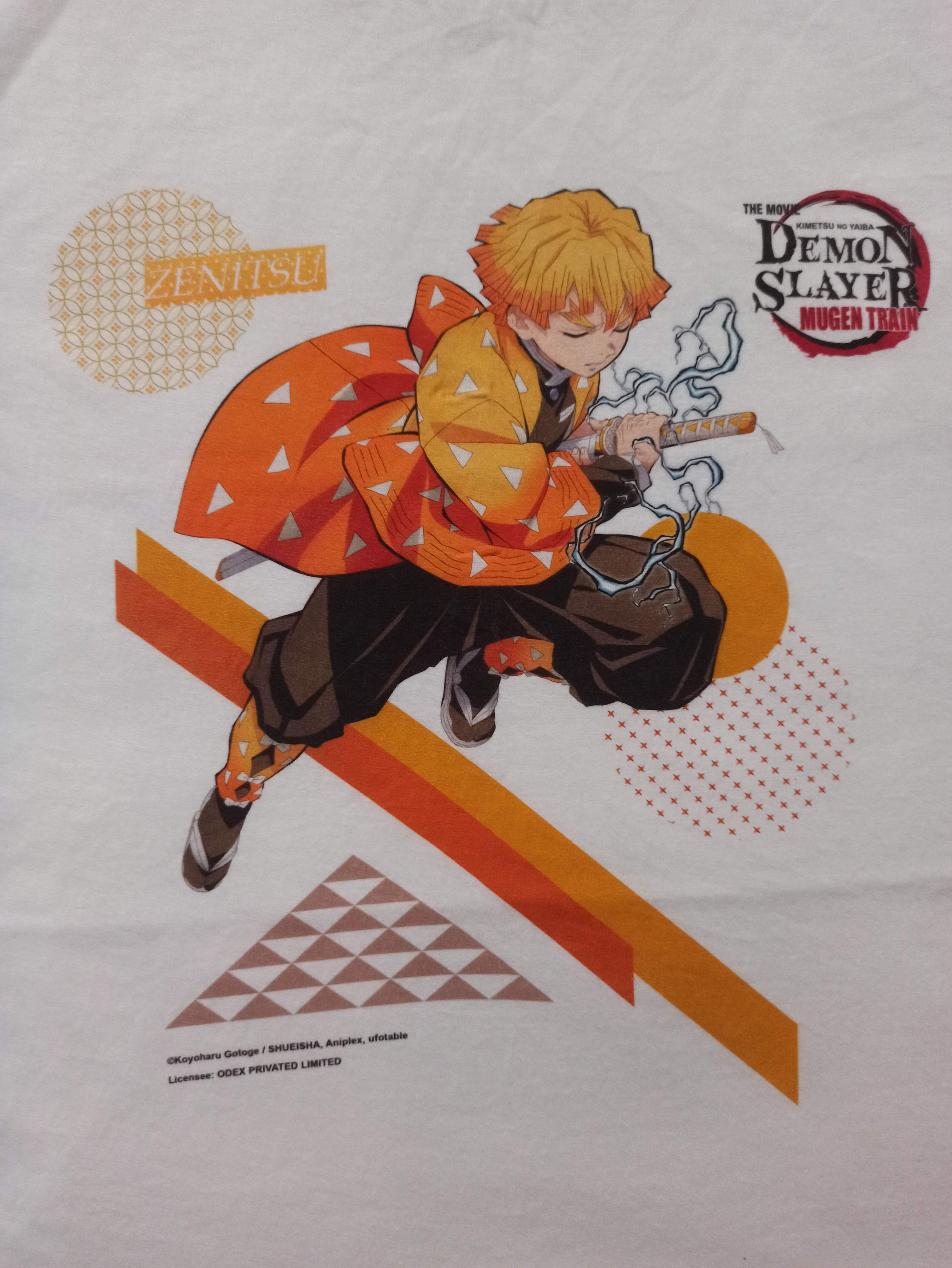 Anime Zenitsu Agatsuma Kimetsu No Yaiba Demon Slayer T-shirt Size US M / EU 48-50 / 2 - 1 Thumbnail