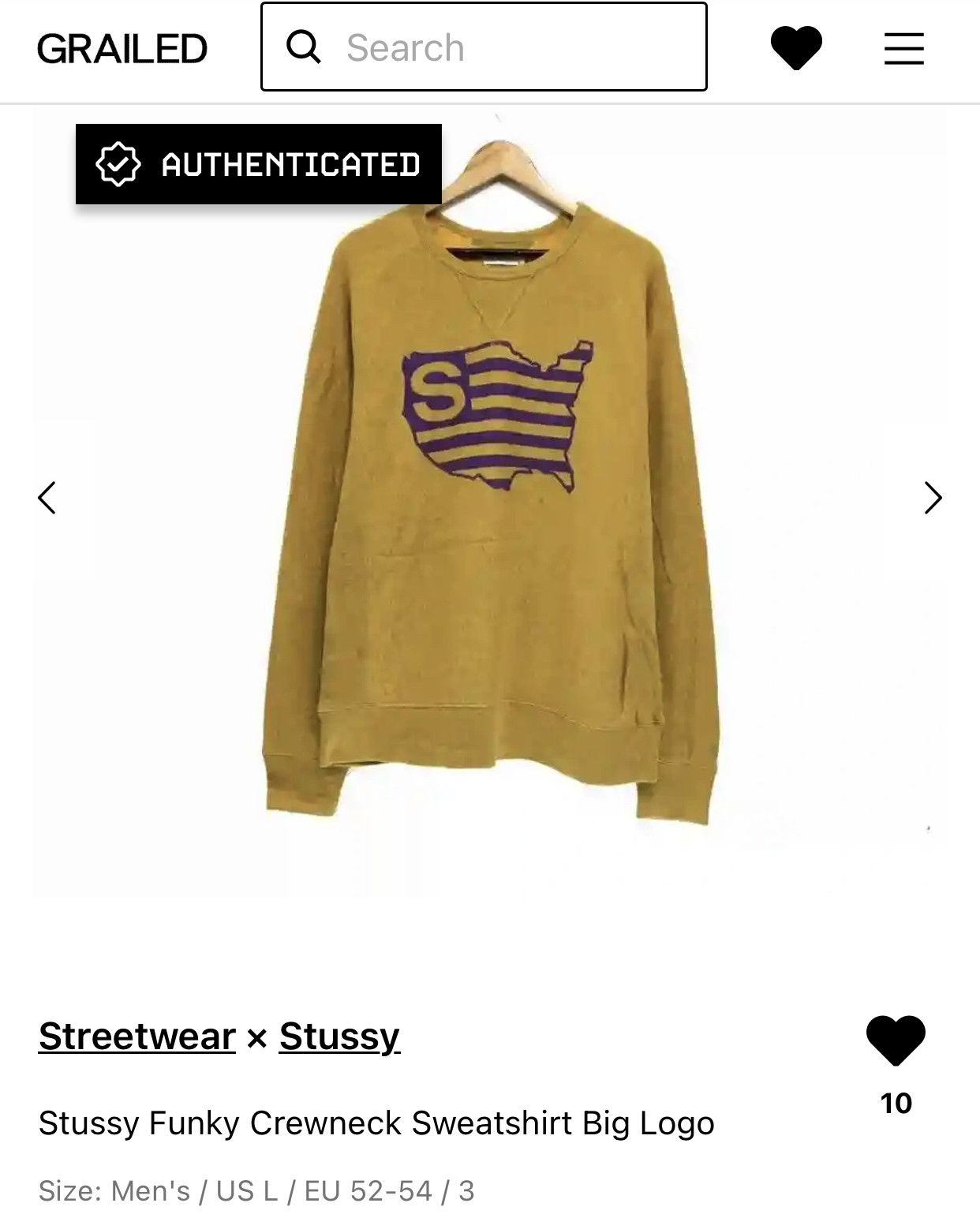 Stussy STUSSY Funky Crewneck Sweatshirt Big Logo Size US L / EU 52-54 / 3 - 11 Thumbnail