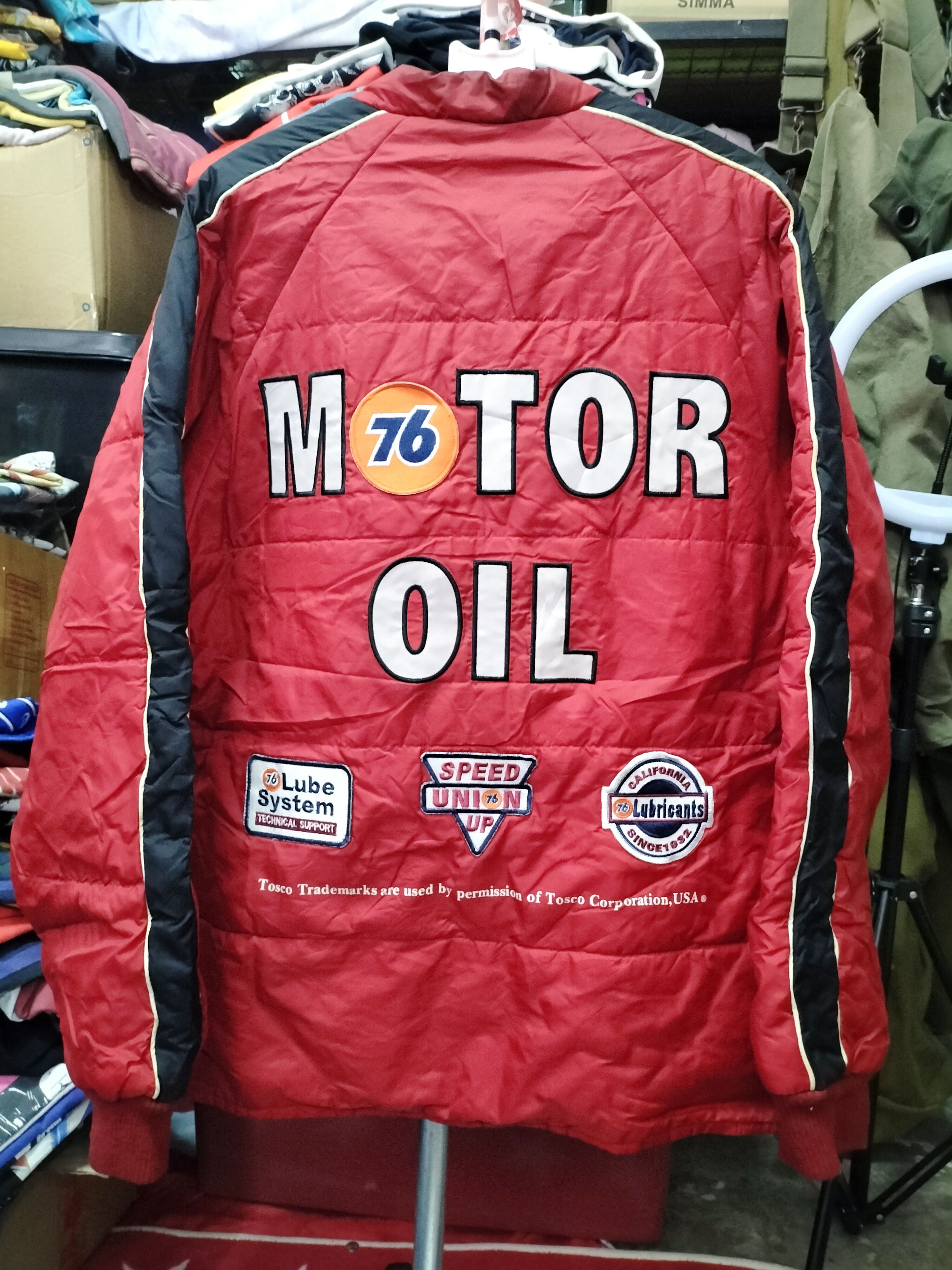 Other Vintage Lubricant 76 union racing oil Puff Bomber Jacket Size US M / EU 48-50 / 2 - 9 Thumbnail