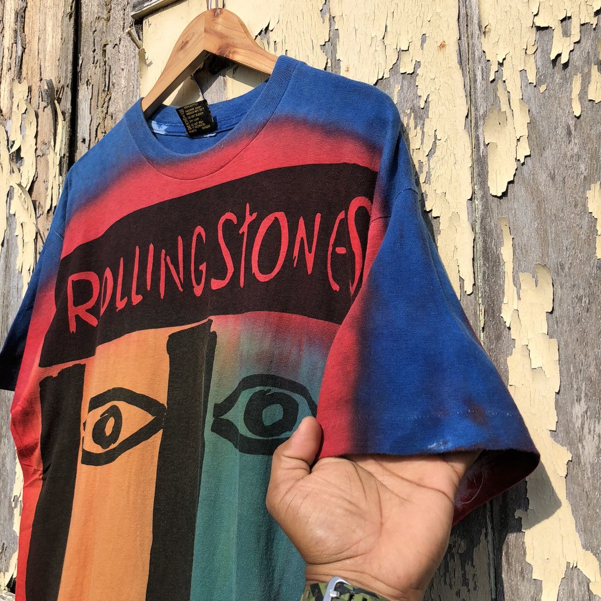 Band Tees Vintage 90s Rolling Stones VooDoo Lounge Over Saiz Tee Size US XL / EU 56 / 4 - 5 Thumbnail
