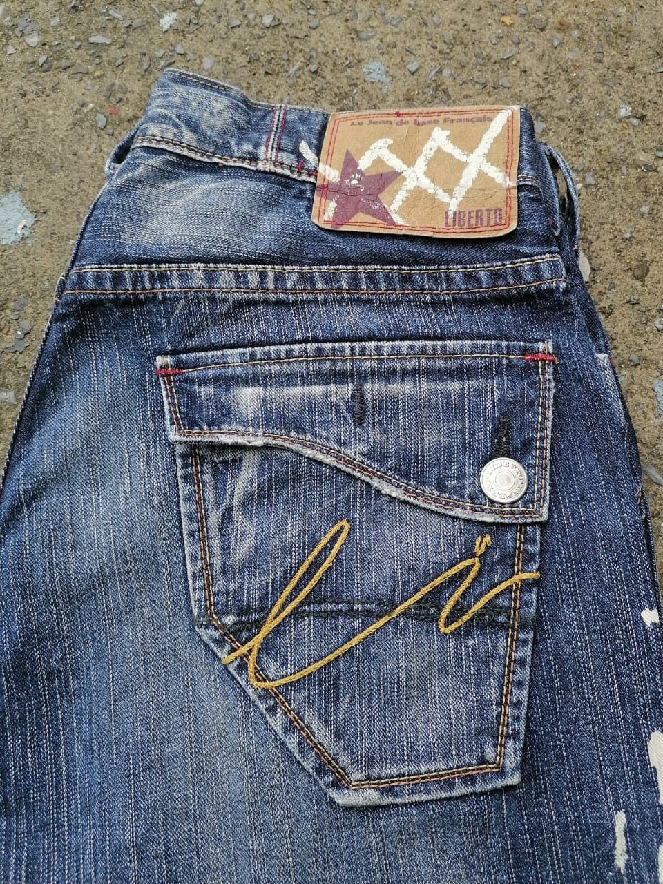Japanese Brand Liberto Nice Design Denim Jeans Size US 34 / EU 50 - 6 Thumbnail