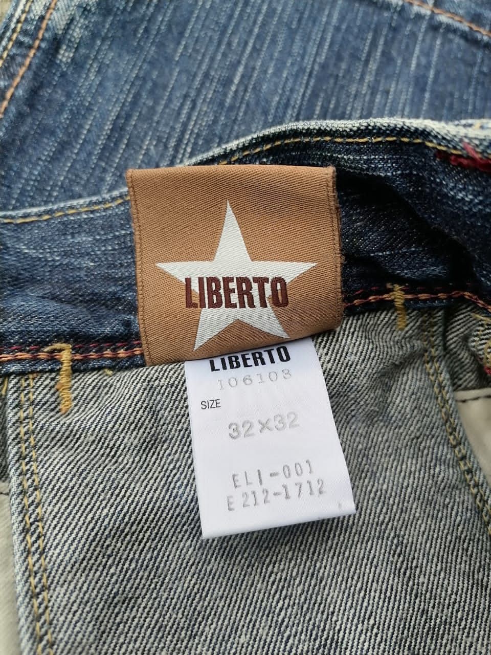 Japanese Brand Liberto Nice Design Denim Jeans Size US 34 / EU 50 - 3 Thumbnail
