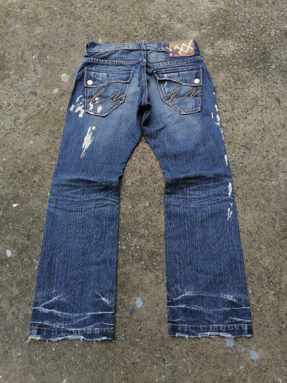 Japanese Brand Liberto Nice Design Denim Jeans Size US 34 / EU 50 - 2 Thumbnail