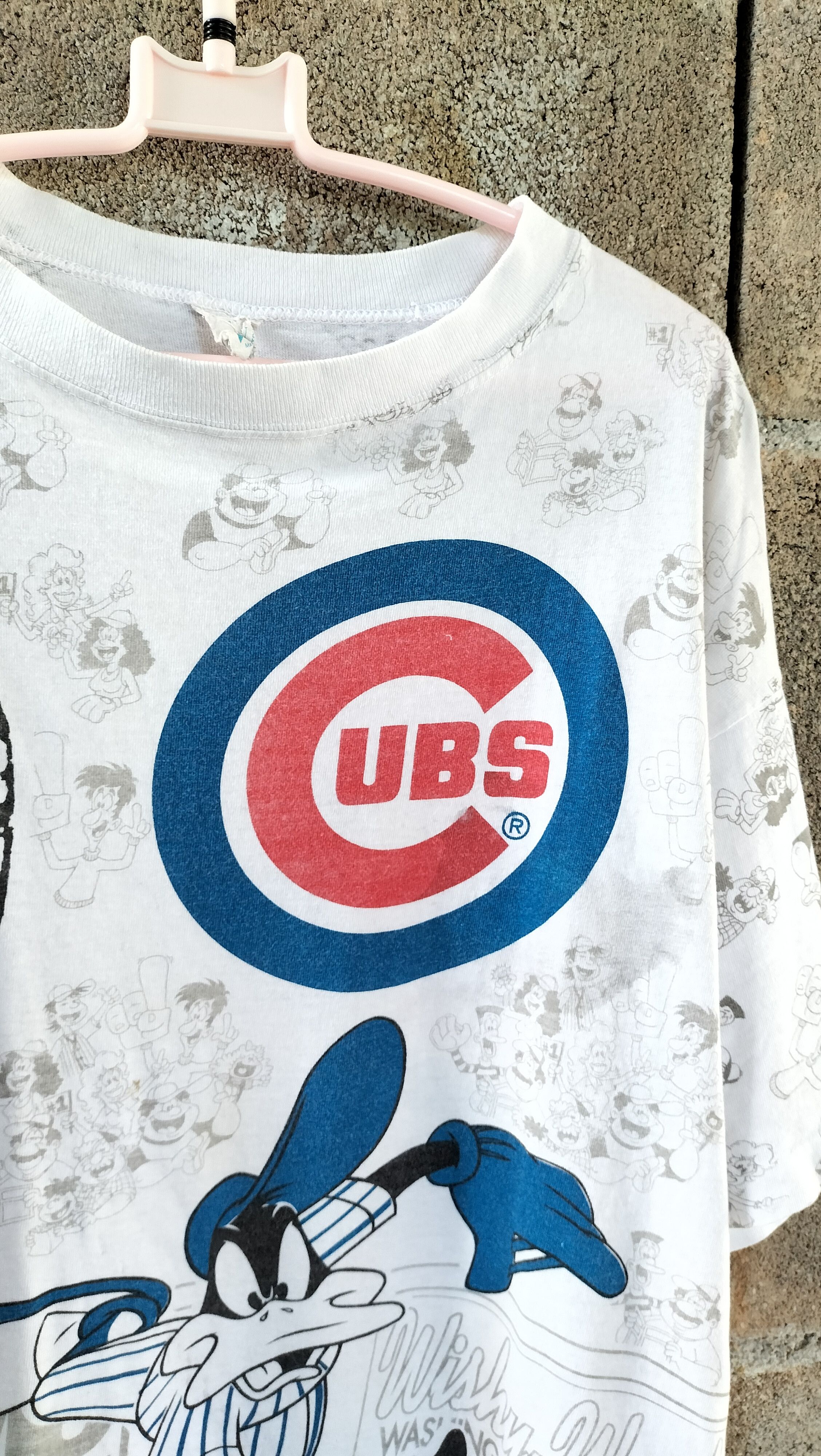 MLB Vintage 90s Warner Bros x Cubs MLB 1993 Cartoon Characters Size US L / EU 52-54 / 3 - 3 Thumbnail