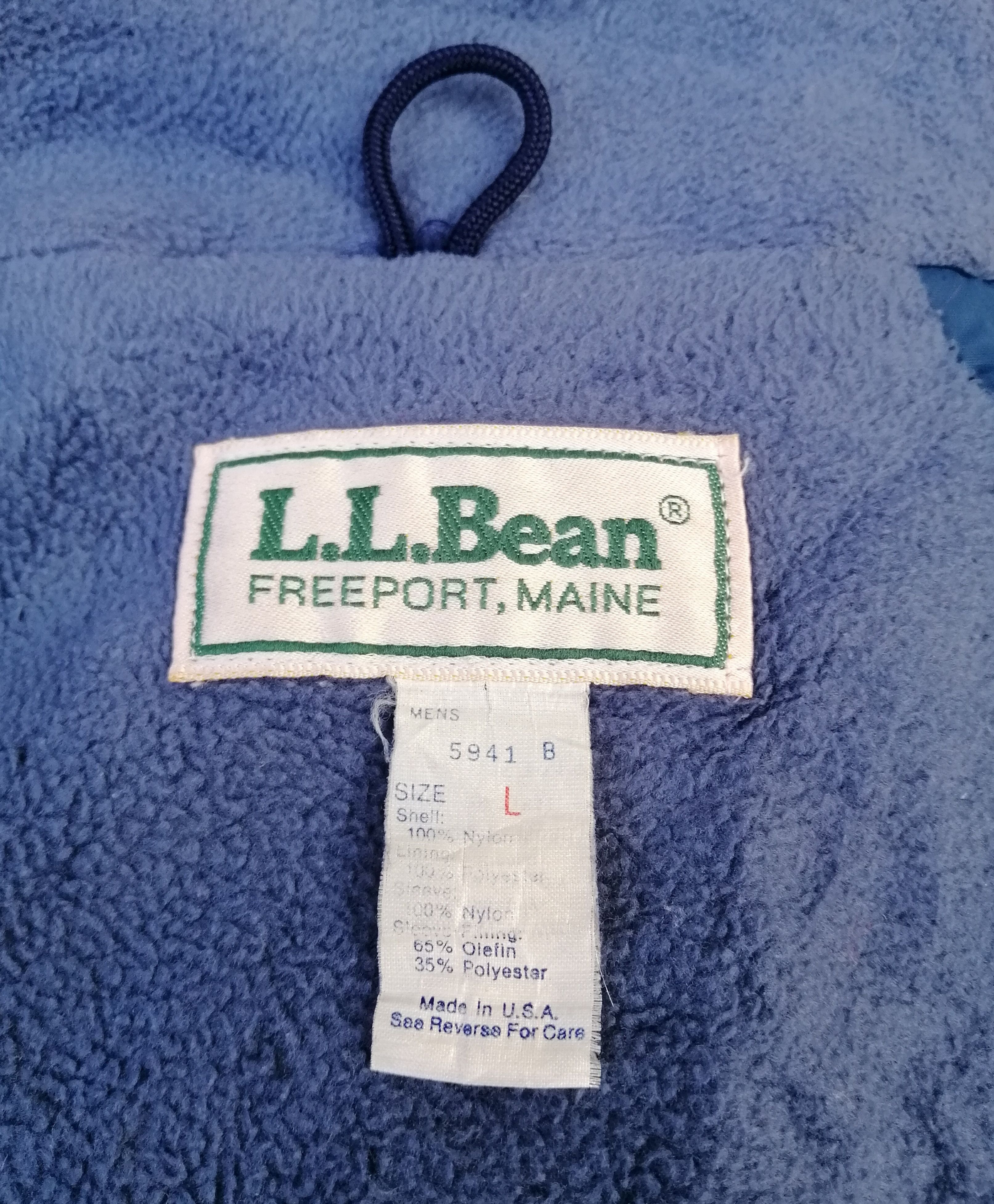 L.L. Bean Vintage L.L. Bean Men Warm-Up Fleece Lined Jacket Size US L / EU 52-54 / 3 - 14 Thumbnail
