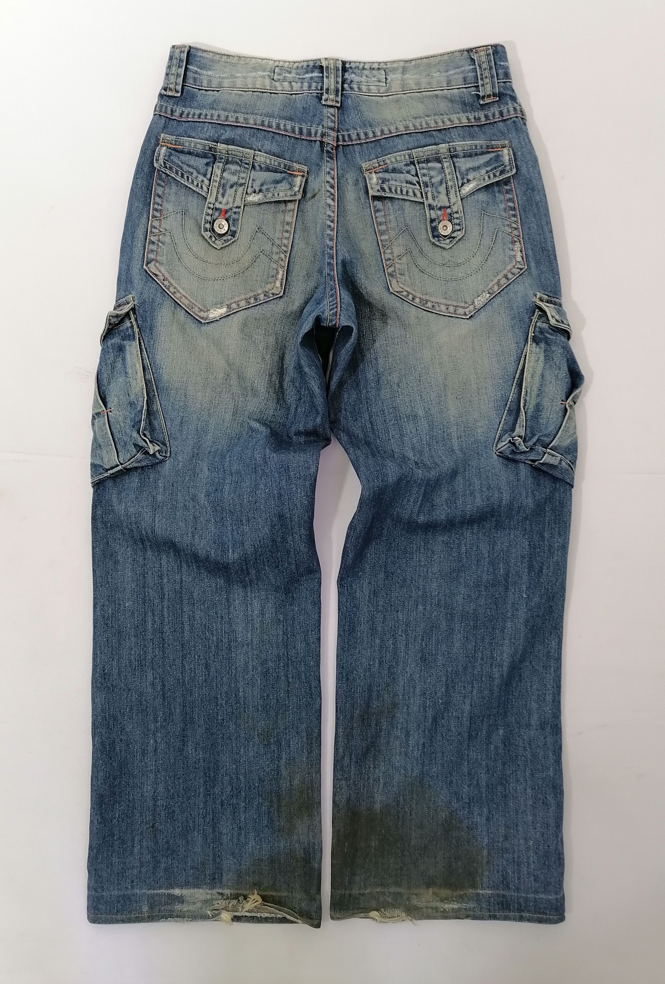 Other Air Canada Denim Cargo Pants Jeans Size US 34 / EU 50 - 2 Thumbnail