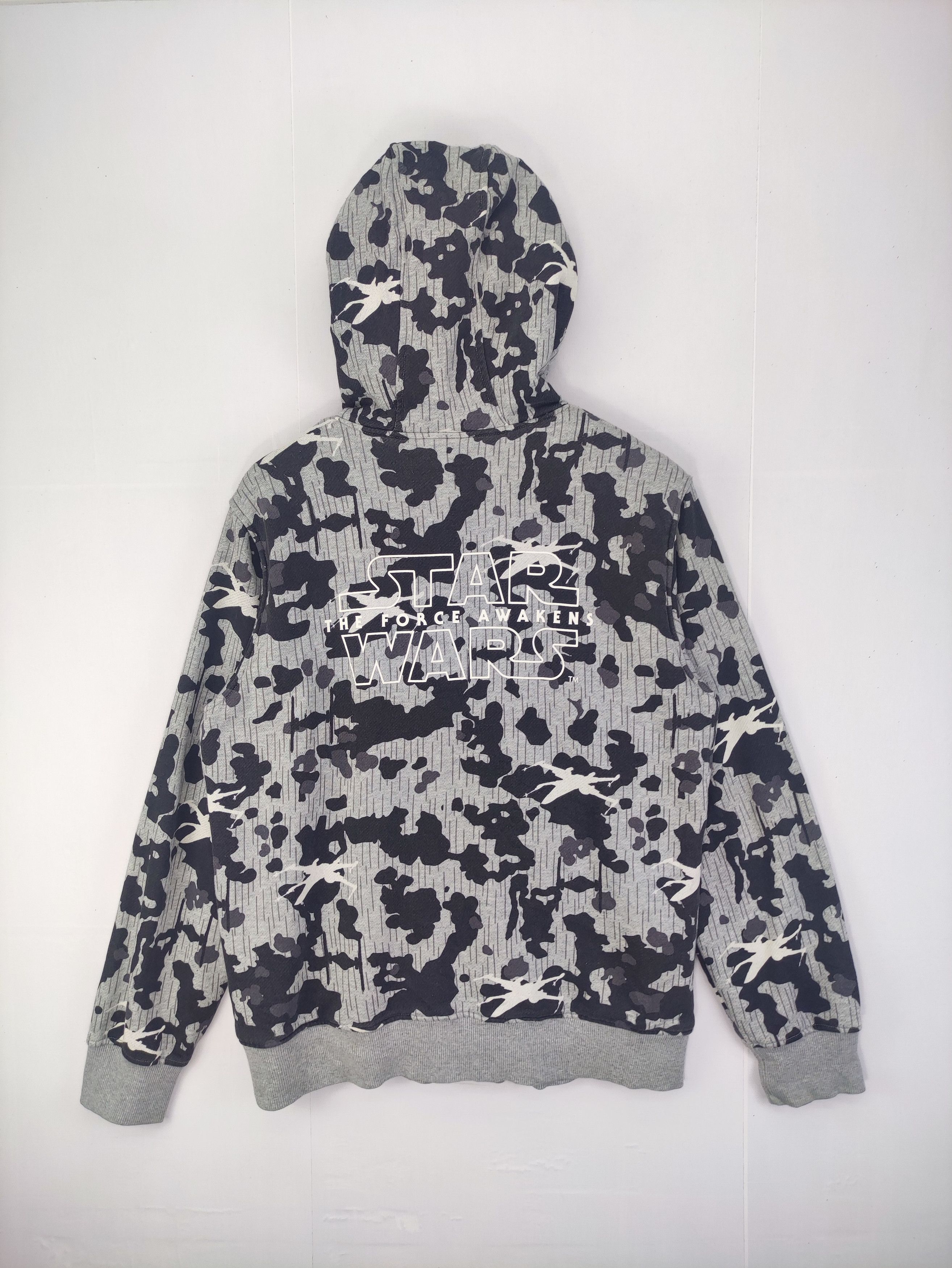 Vintage Star Wars Pull Over Hoodie Zipper Lined Fleece