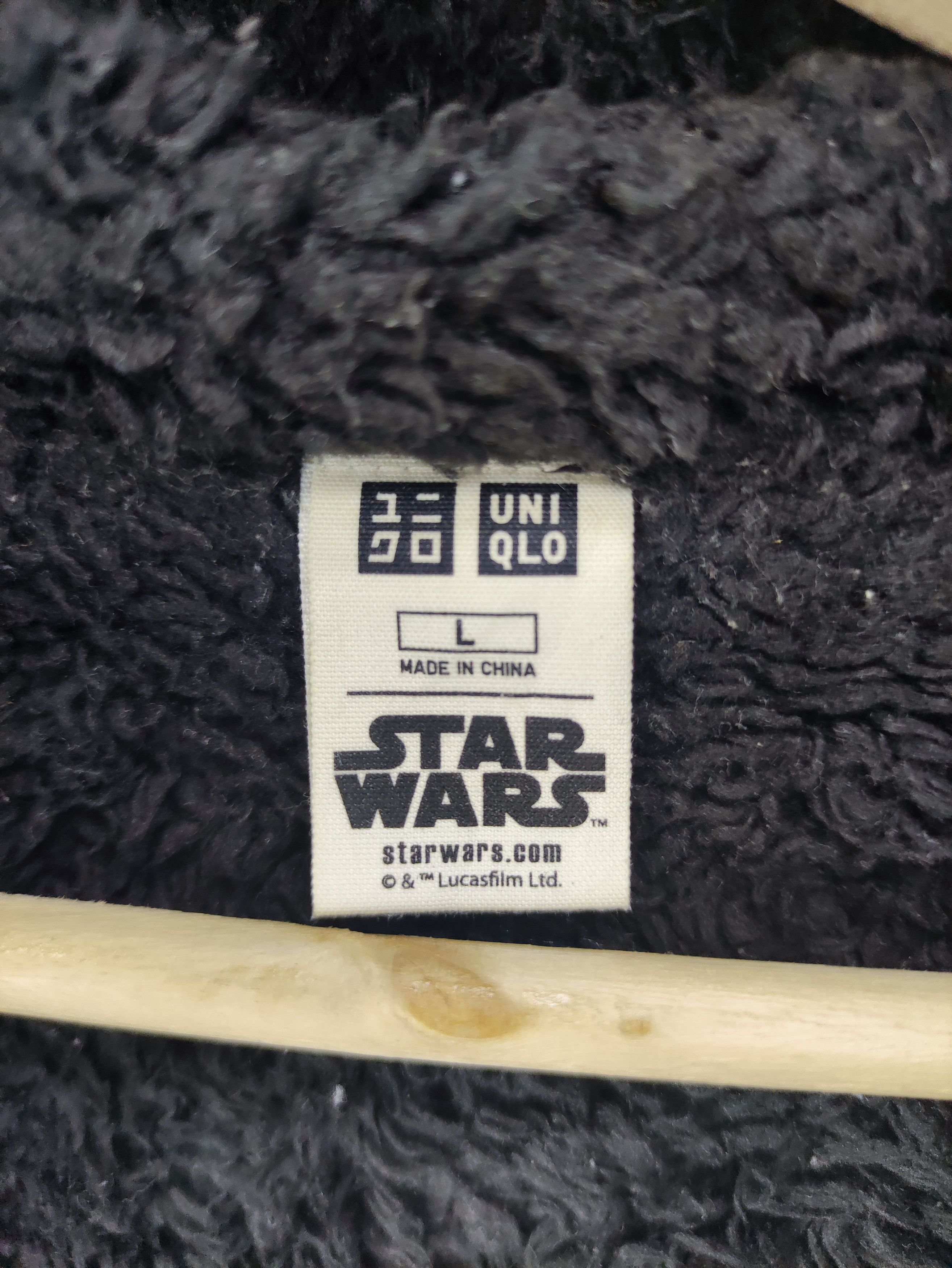 Vintage Star Wars Pull Over Hoodie Zipper Lined Fleece