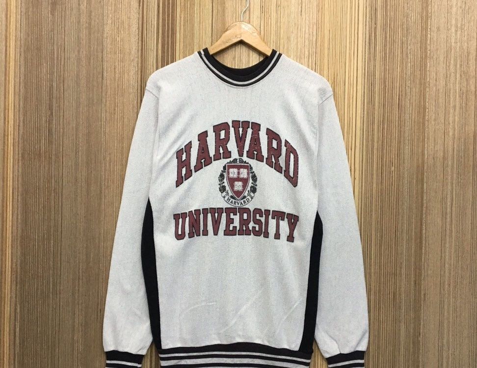 Vintage Vintage HARVARD UNIVERSITY Fleece Sweatshirt Size US M / EU 48-50 / 2 - 2 Thumbnail