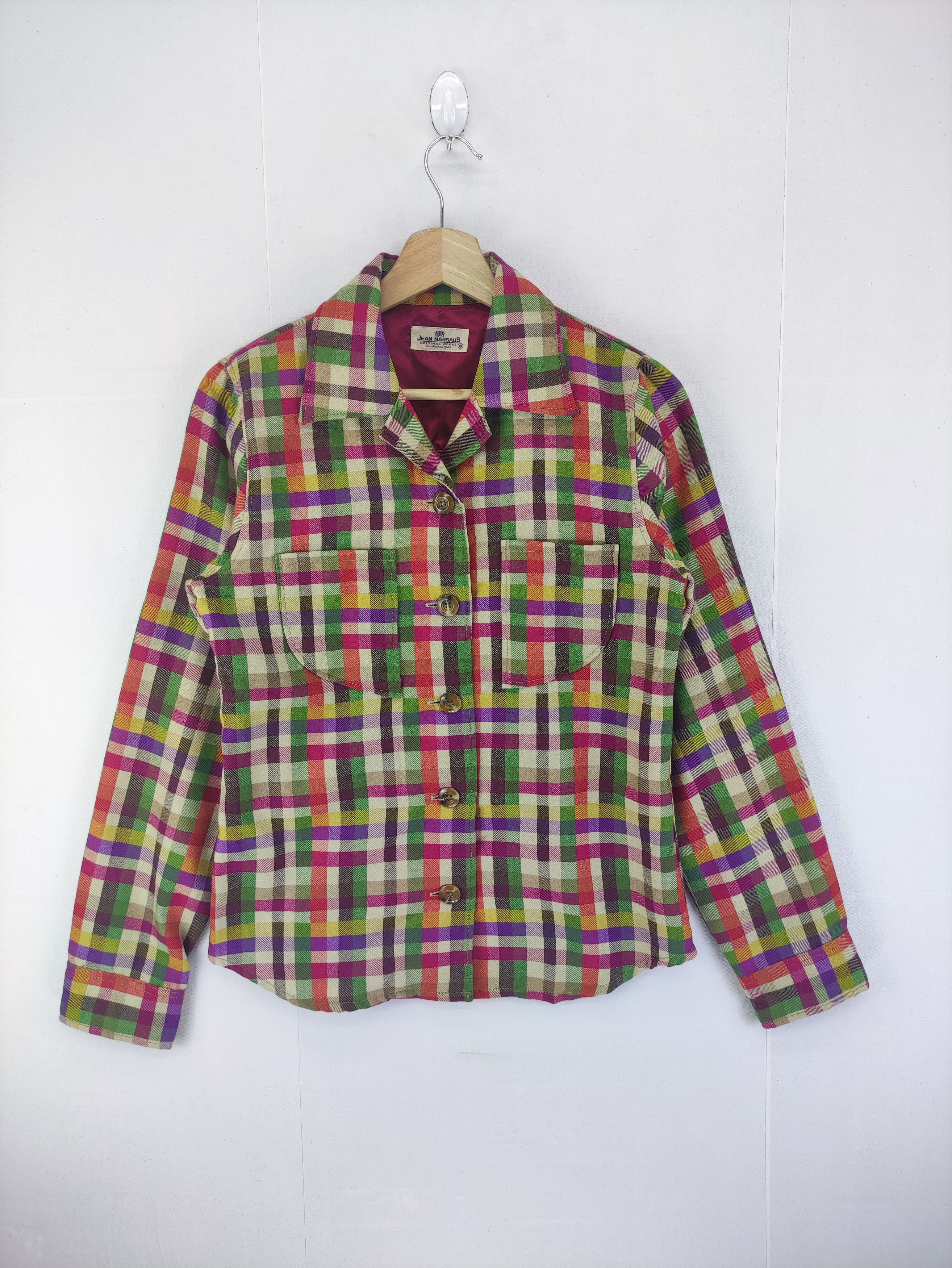 image of Vintage Jean Nassaus Wool Shirt Button Up, Women's (Size Small)