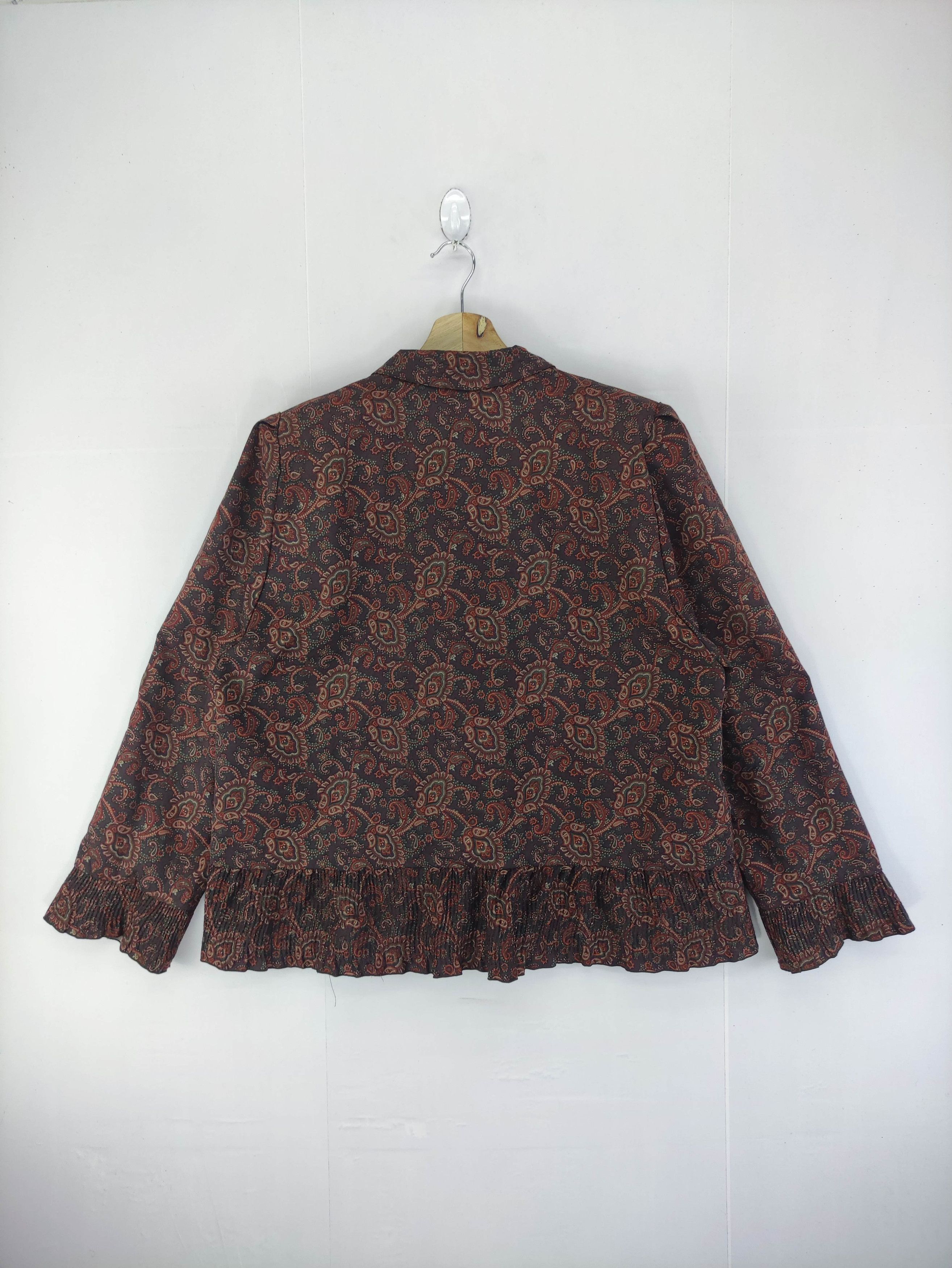 Japanese Brand Vintage Paisley Cardigan Coat Jacket Size L / US 10 / IT 46 - 5 Thumbnail