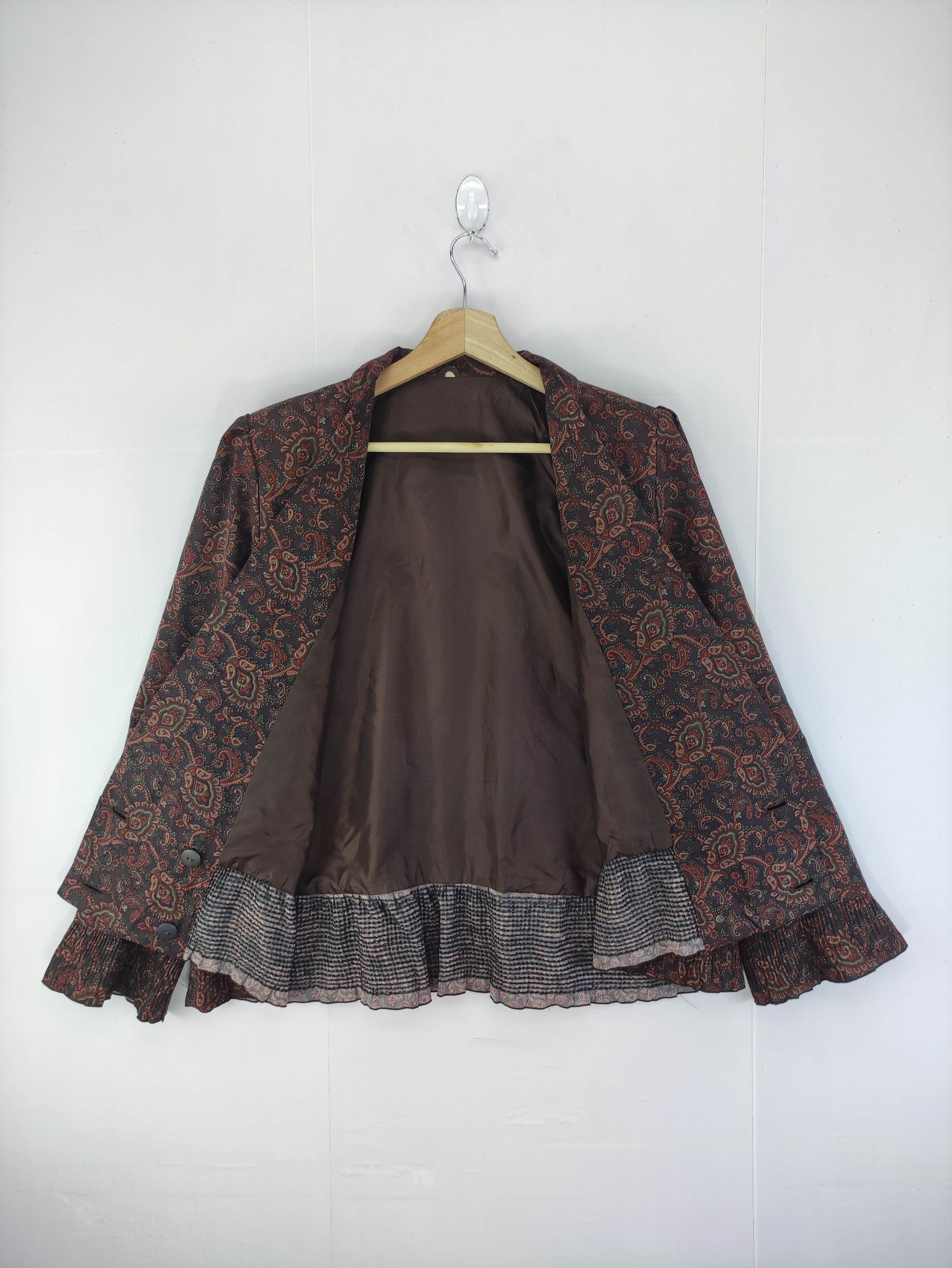 Japanese Brand Vintage Paisley Cardigan Coat Jacket Size L / US 10 / IT 46 - 2 Thumbnail