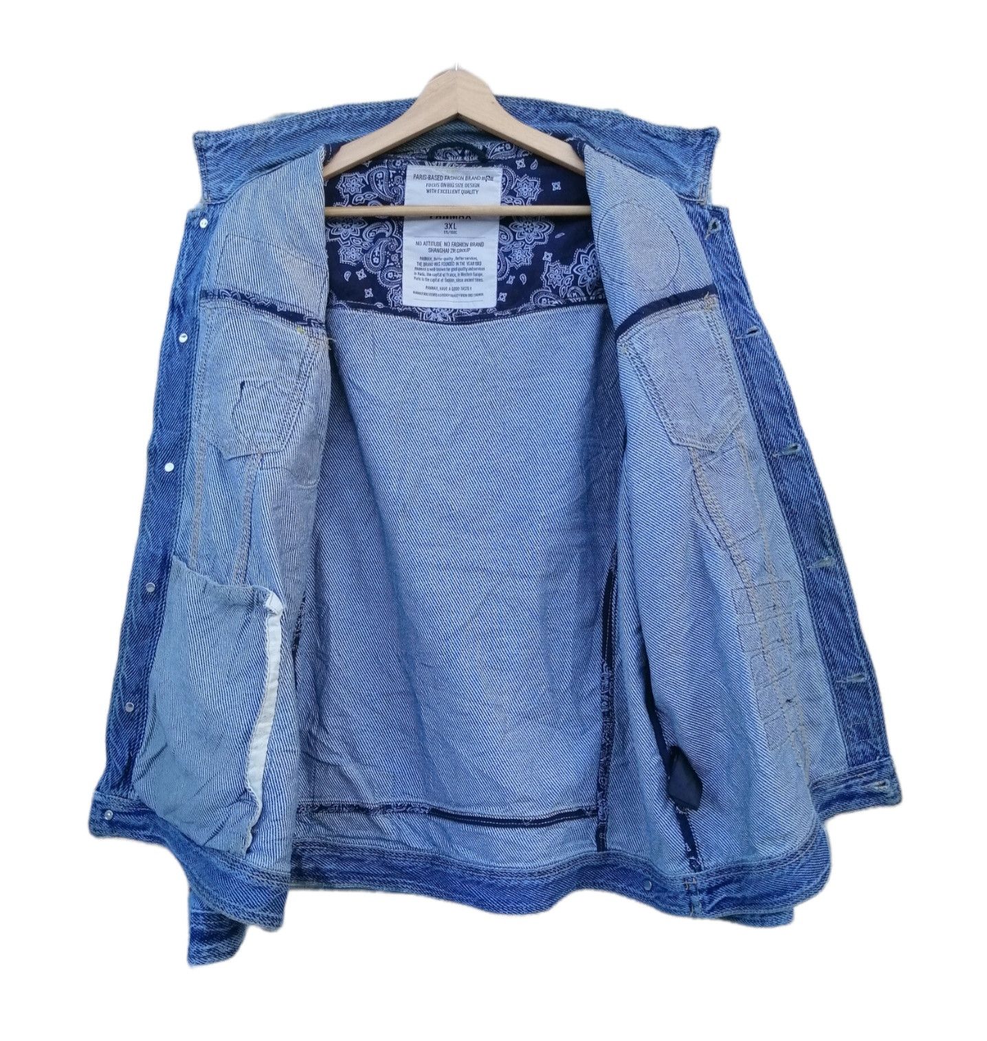 Japanese Brand × Vintage Vintage Panmax Paris Fashion Denim Patches Jacket Size US M / EU 48-50 / 2 - 17 Thumbnail