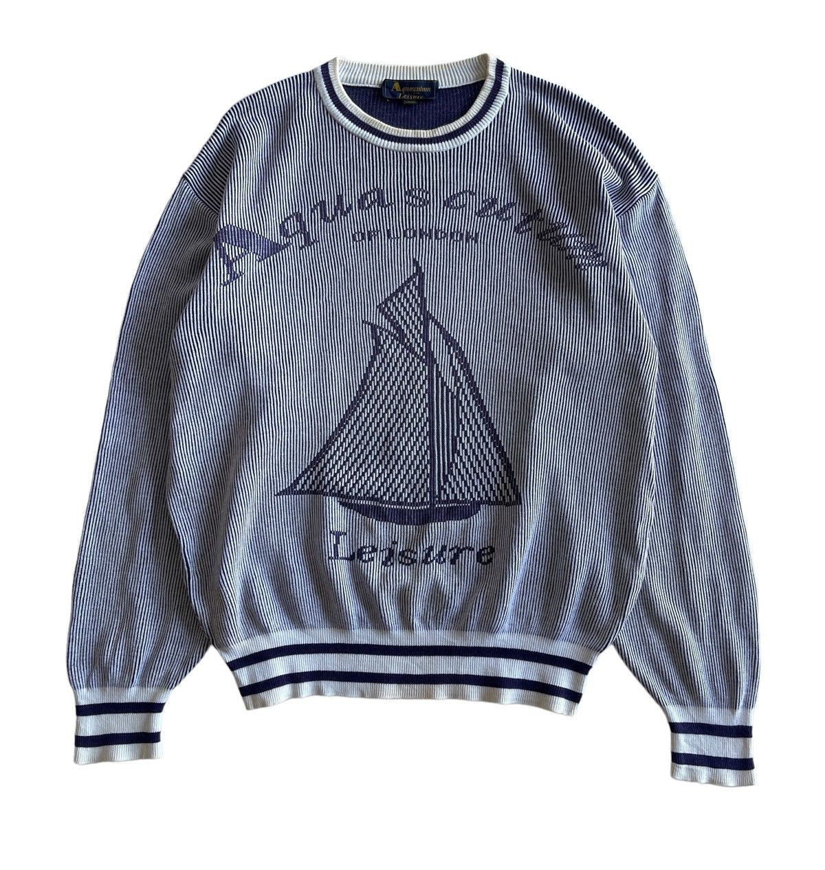 Aquascutum Aquascutum Leisure Big Logo Knitwear Size US L / EU 52-54 / 3 - 2 Thumbnail