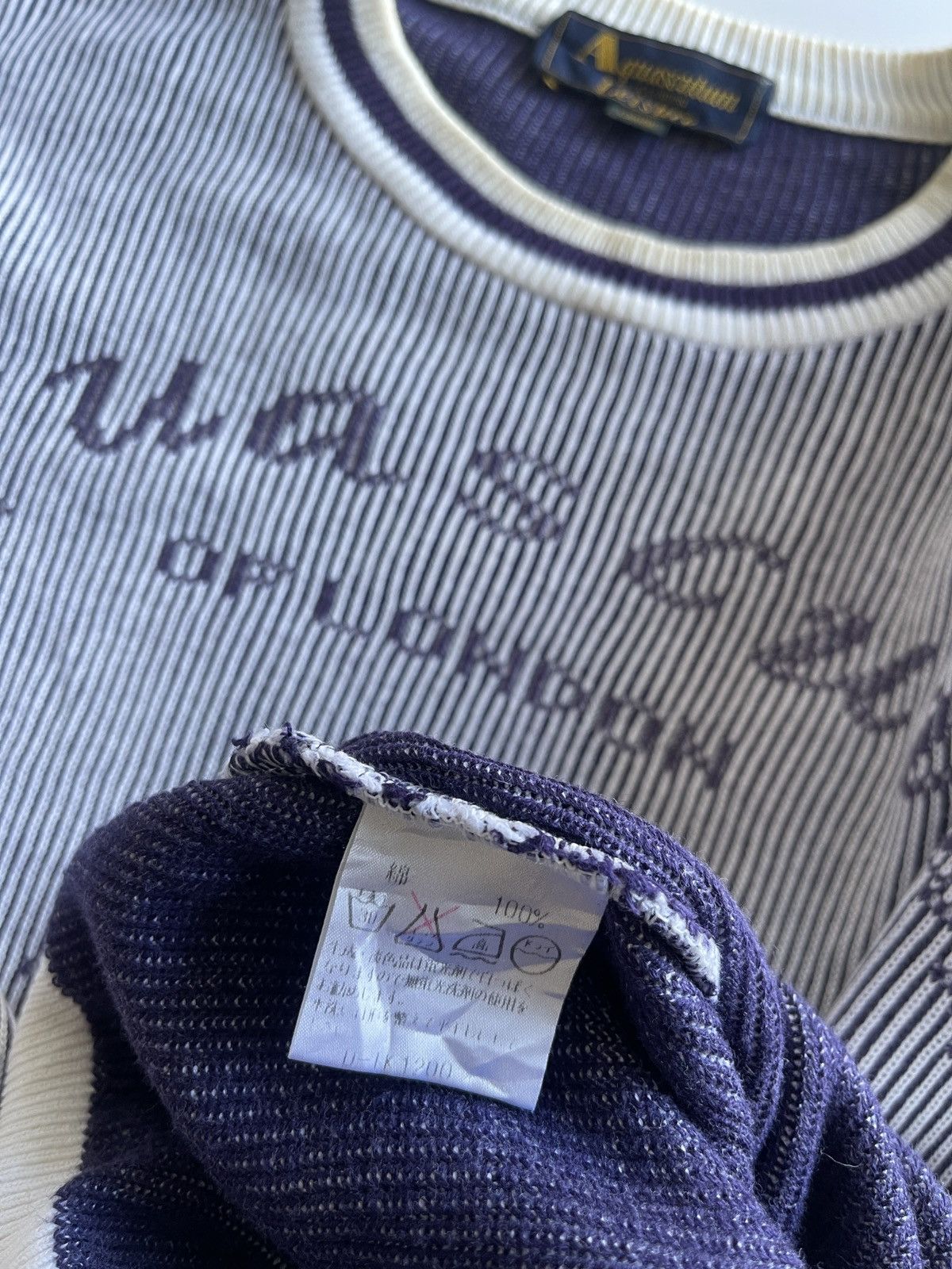 Aquascutum Aquascutum Leisure Big Logo Knitwear Size US L / EU 52-54 / 3 - 5 Thumbnail