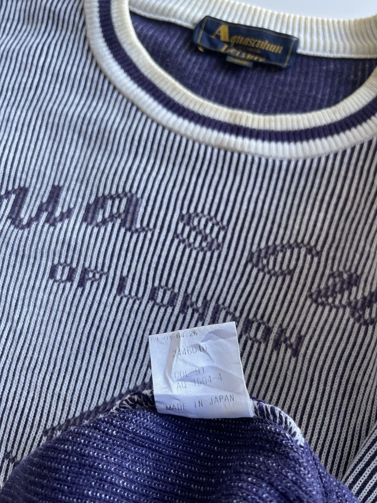 Aquascutum Aquascutum Leisure Big Logo Knitwear Size US L / EU 52-54 / 3 - 6 Thumbnail