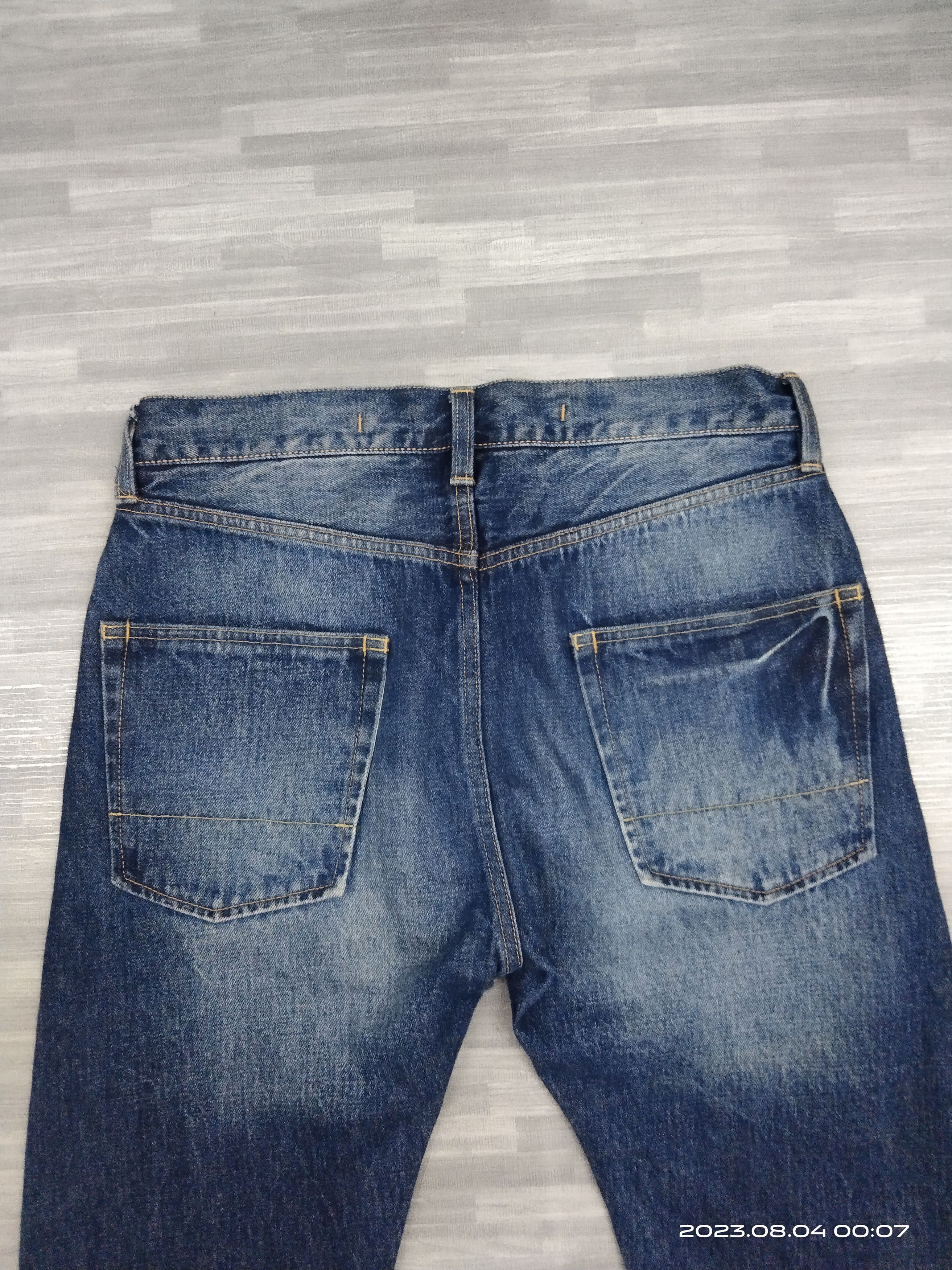 02DERIV. RARE DESIGN CURVE⚡02DERIV SELVEDGE DENIM PANTS Size US 32 / EU 48 - 5 Thumbnail