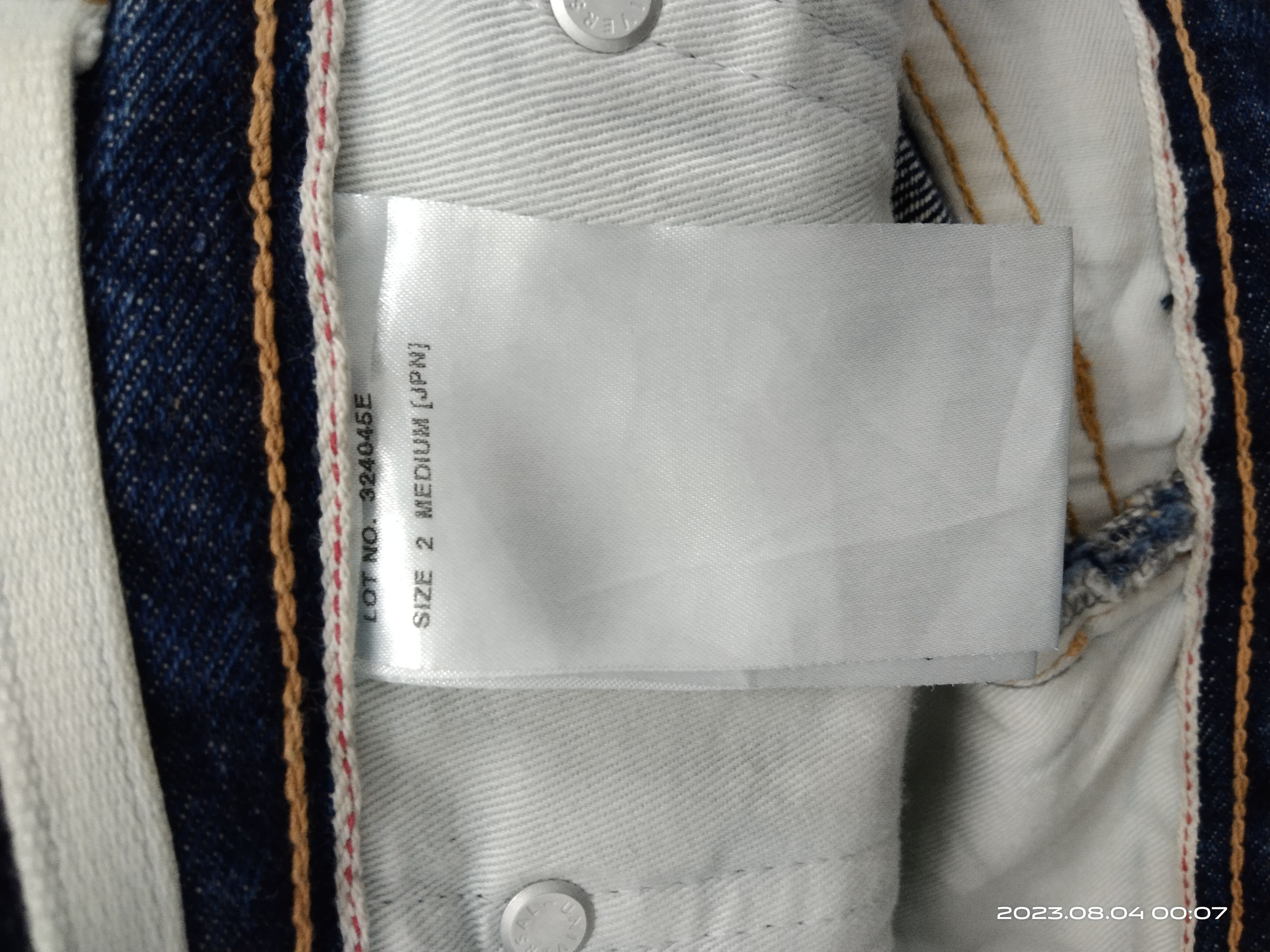 02DERIV. RARE DESIGN CURVE⚡02DERIV SELVEDGE DENIM PANTS Size US 32 / EU 48 - 9 Thumbnail