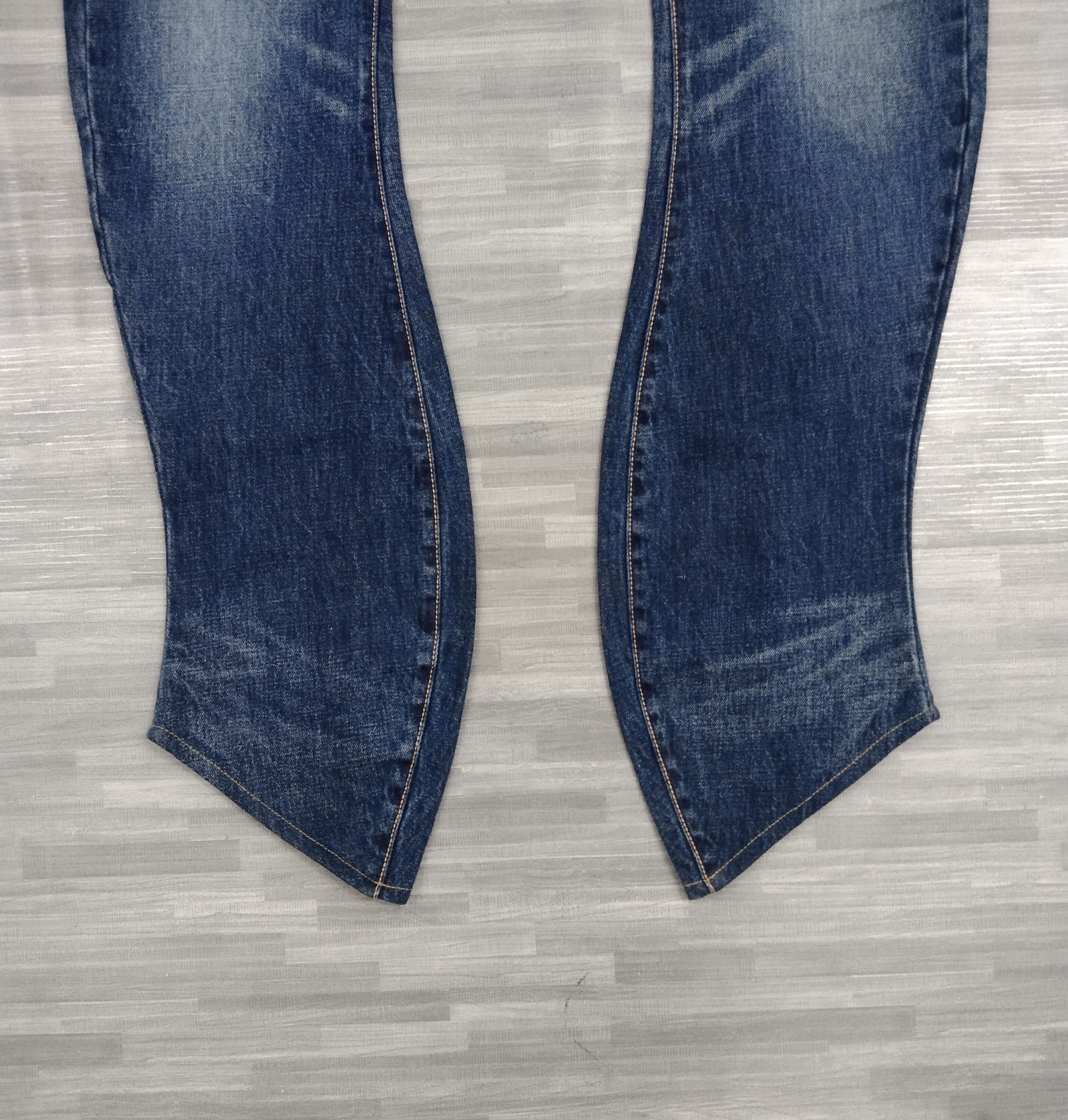 02DERIV. RARE DESIGN CURVE⚡02DERIV SELVEDGE DENIM PANTS Size US 32 / EU 48 - 6 Thumbnail
