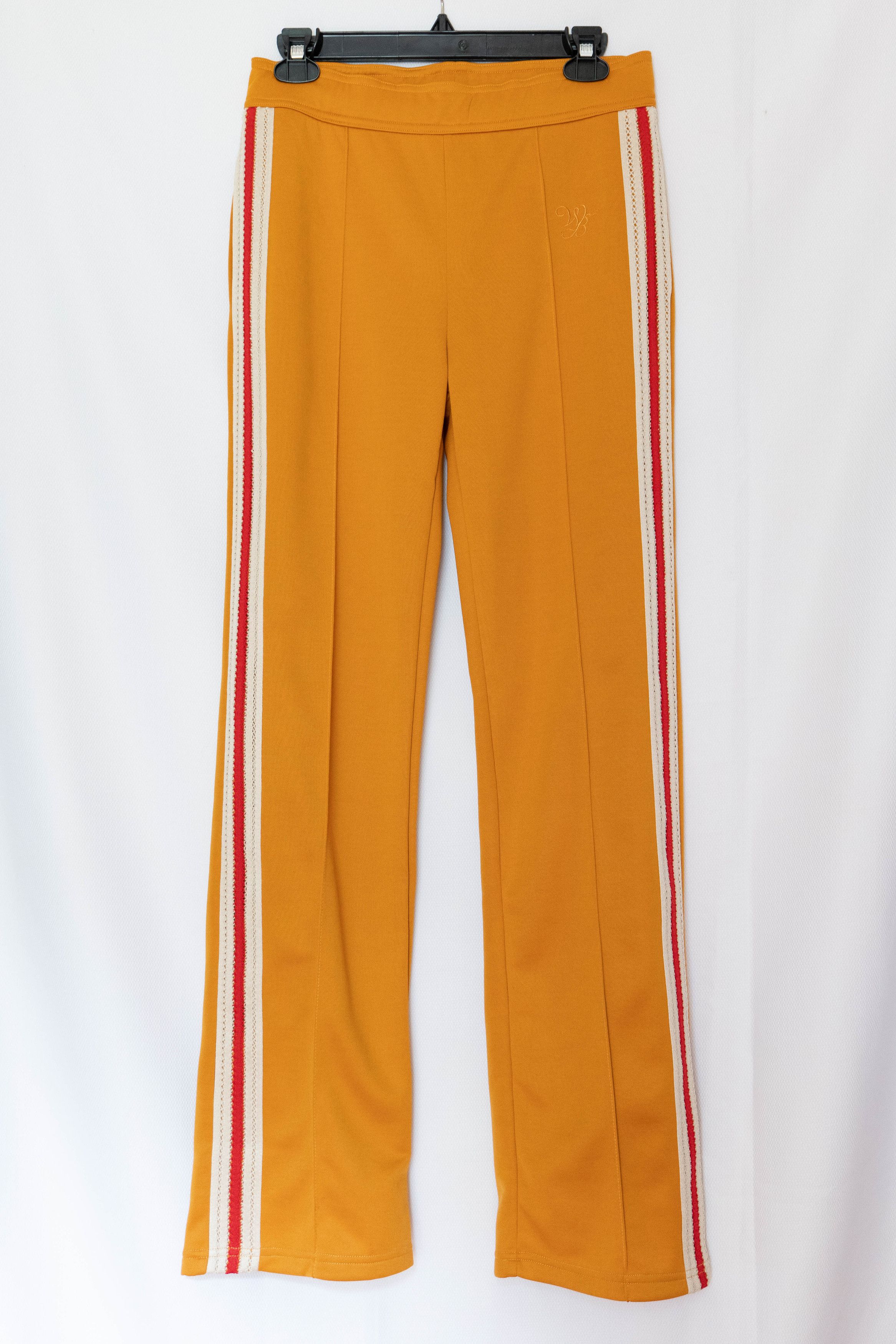 image of Wales Bonner Track Pants in Dark Mustard, Women's (Size 26)