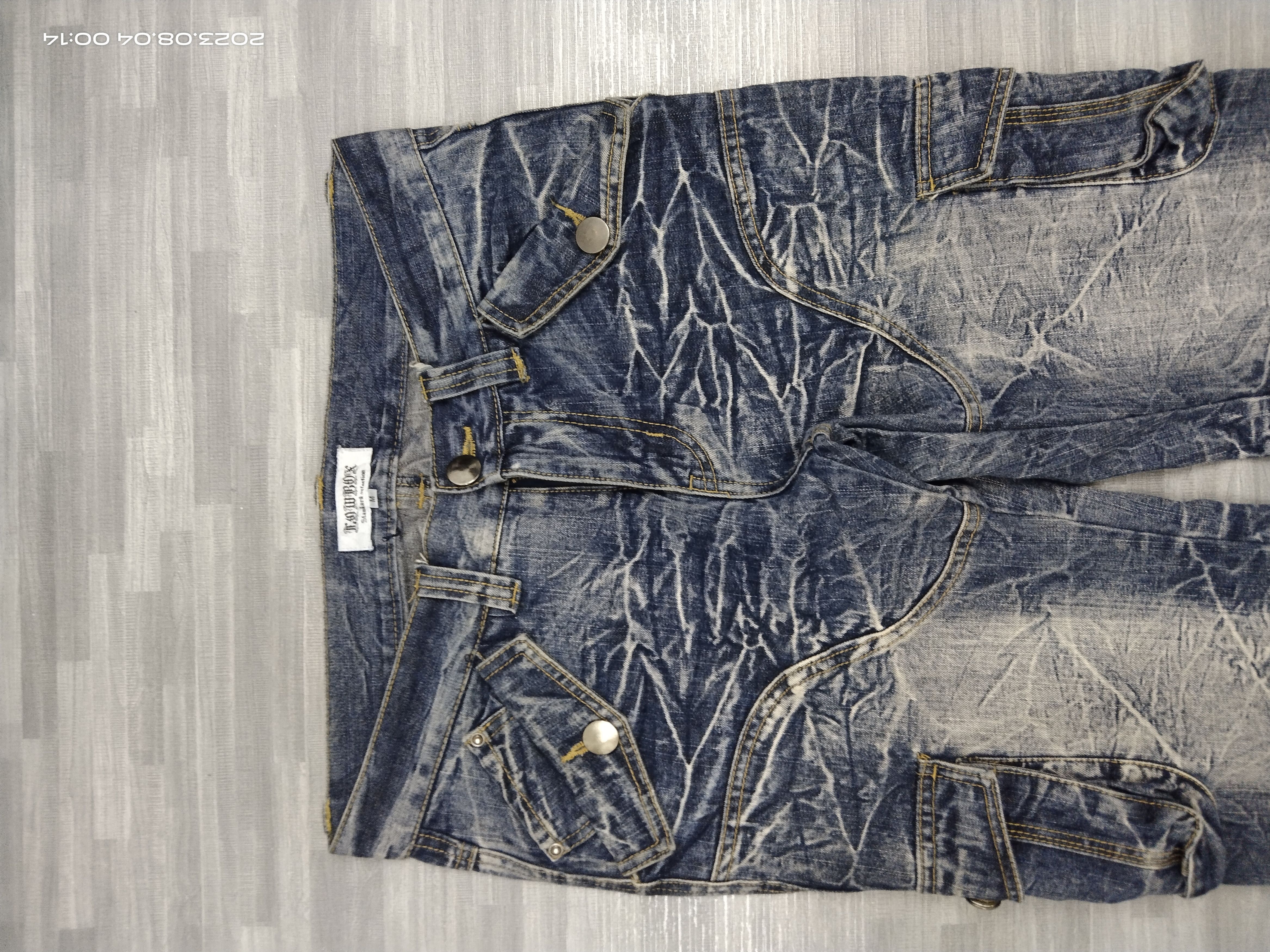 LOWBOX FLARE SICK TACTICAL MULTIPOCKET LOWBOX DENIM PANTS Size US 30 / EU 46 - 4 Thumbnail