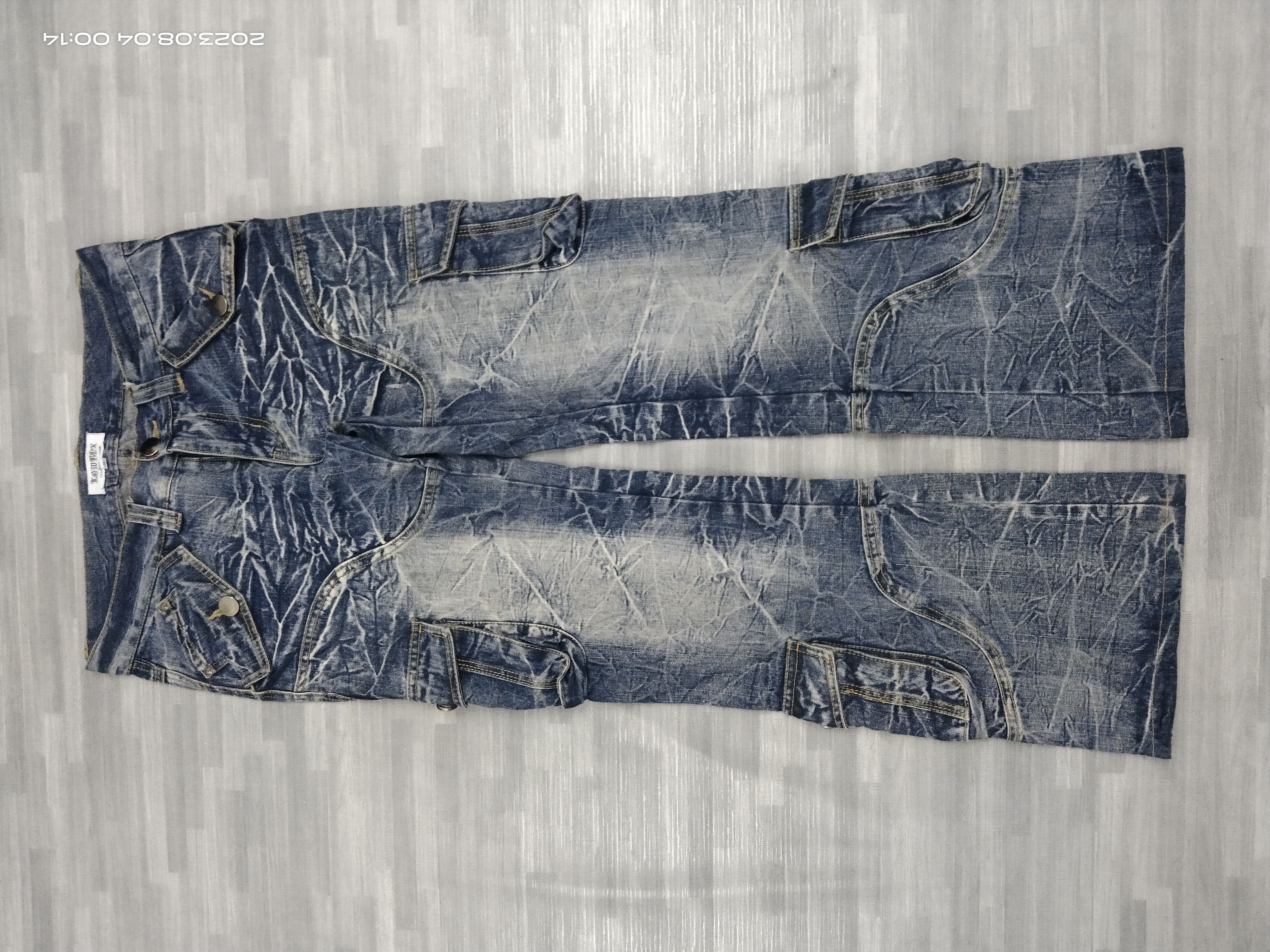 LOWBOX FLARE SICK TACTICAL MULTIPOCKET LOWBOX DENIM PANTS Size US 30 / EU 46 - 2 Thumbnail