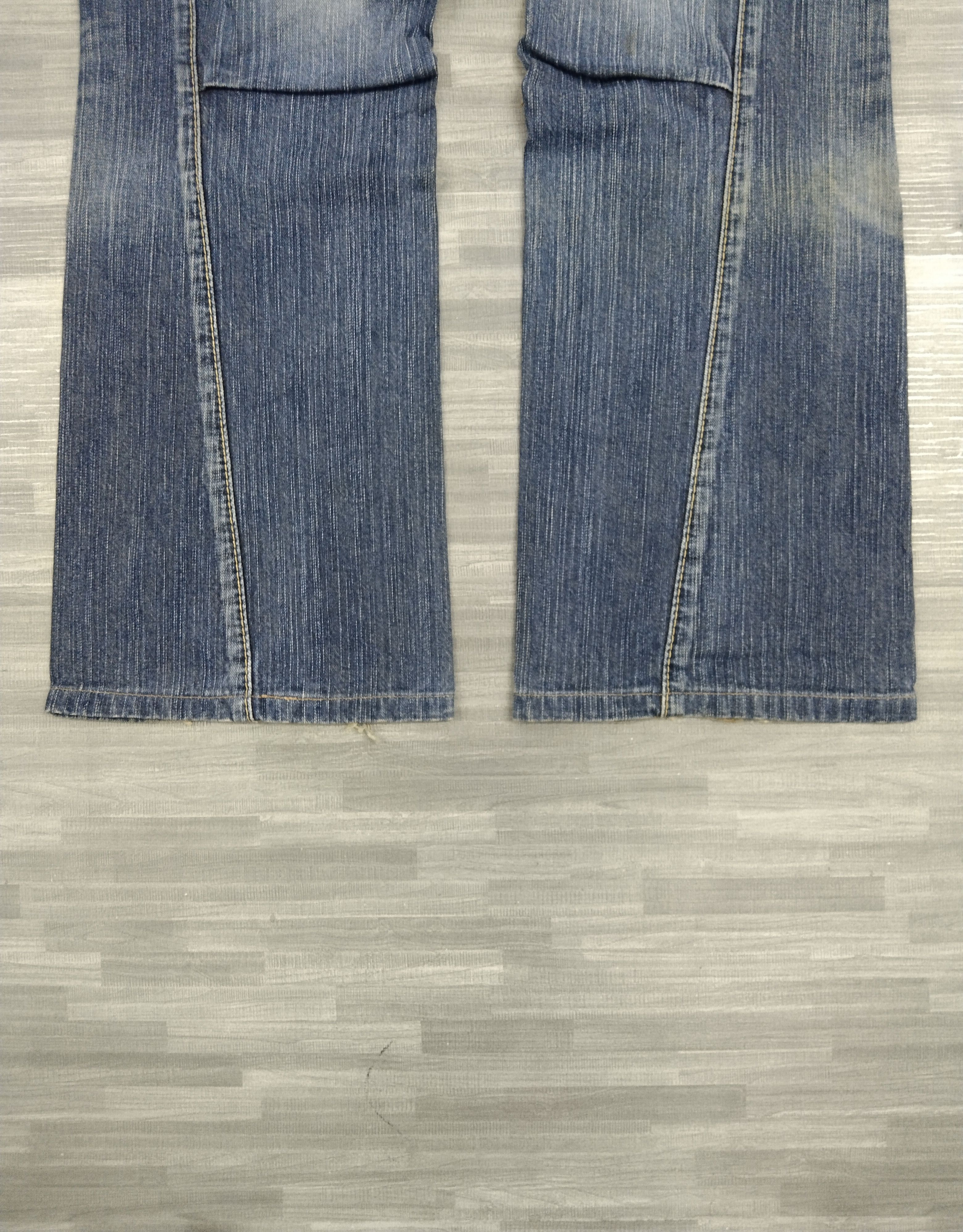 Edwin 🔥INSANE 90s FLARE TWIST SICK BUSHPANTS EDWIN DENIM PANTS Size US 30 / EU 46 - 8 Thumbnail
