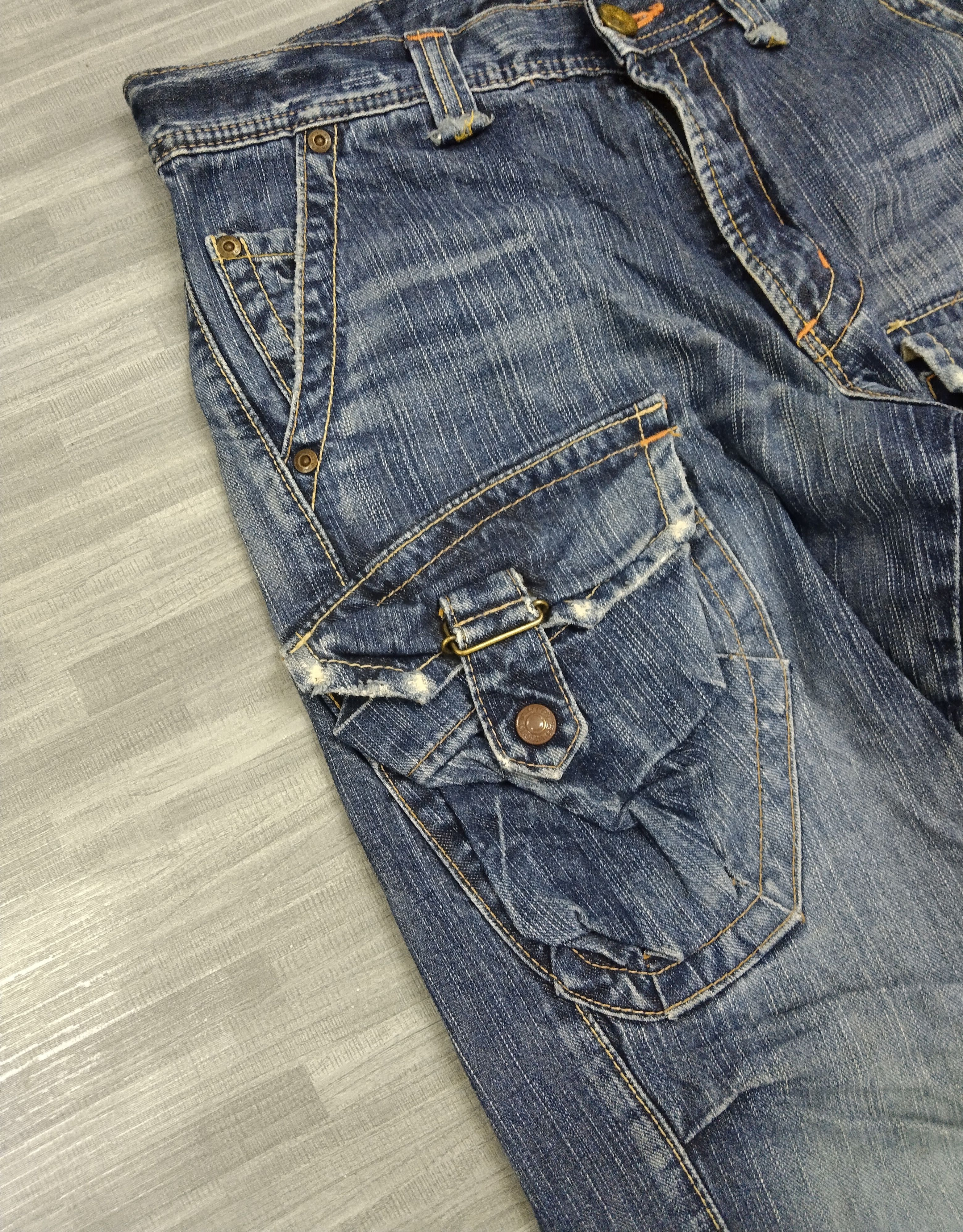 Edwin 🔥INSANE 90s FLARE TWIST SICK BUSHPANTS EDWIN DENIM PANTS Size US 30 / EU 46 - 6 Thumbnail