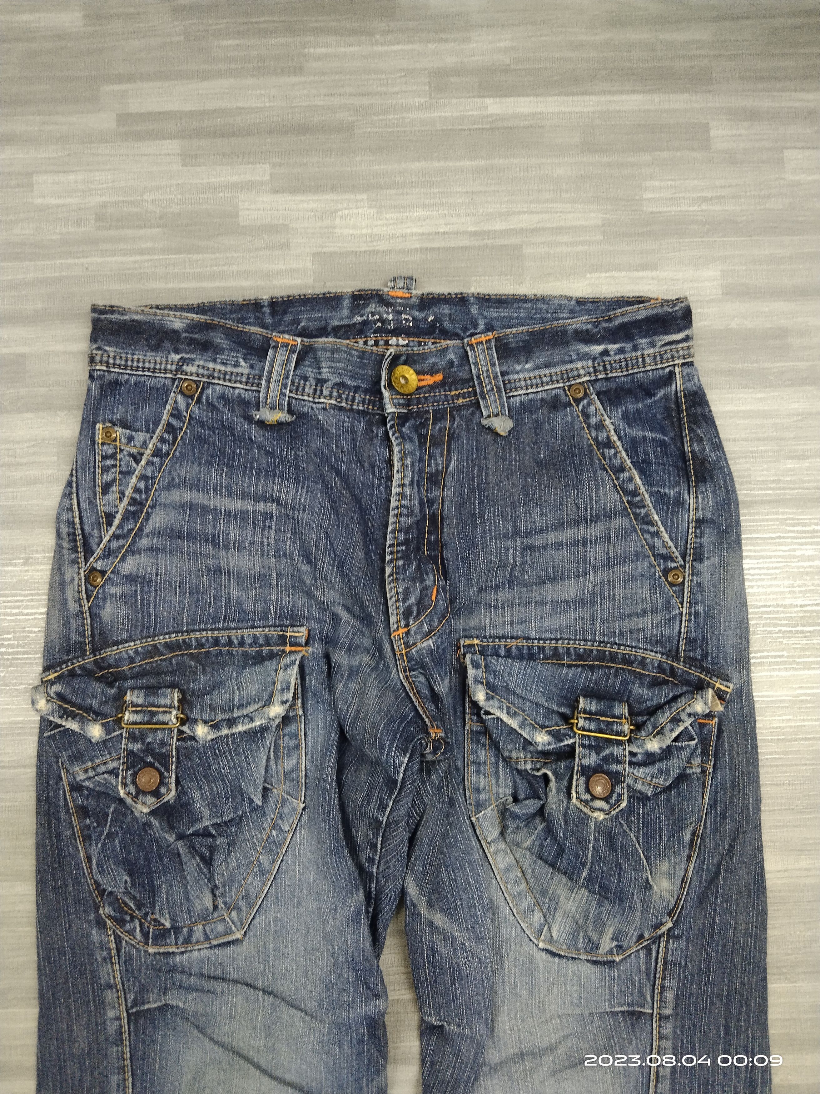 Edwin 🔥INSANE 90s FLARE TWIST SICK BUSHPANTS EDWIN DENIM PANTS Size US 30 / EU 46 - 4 Thumbnail