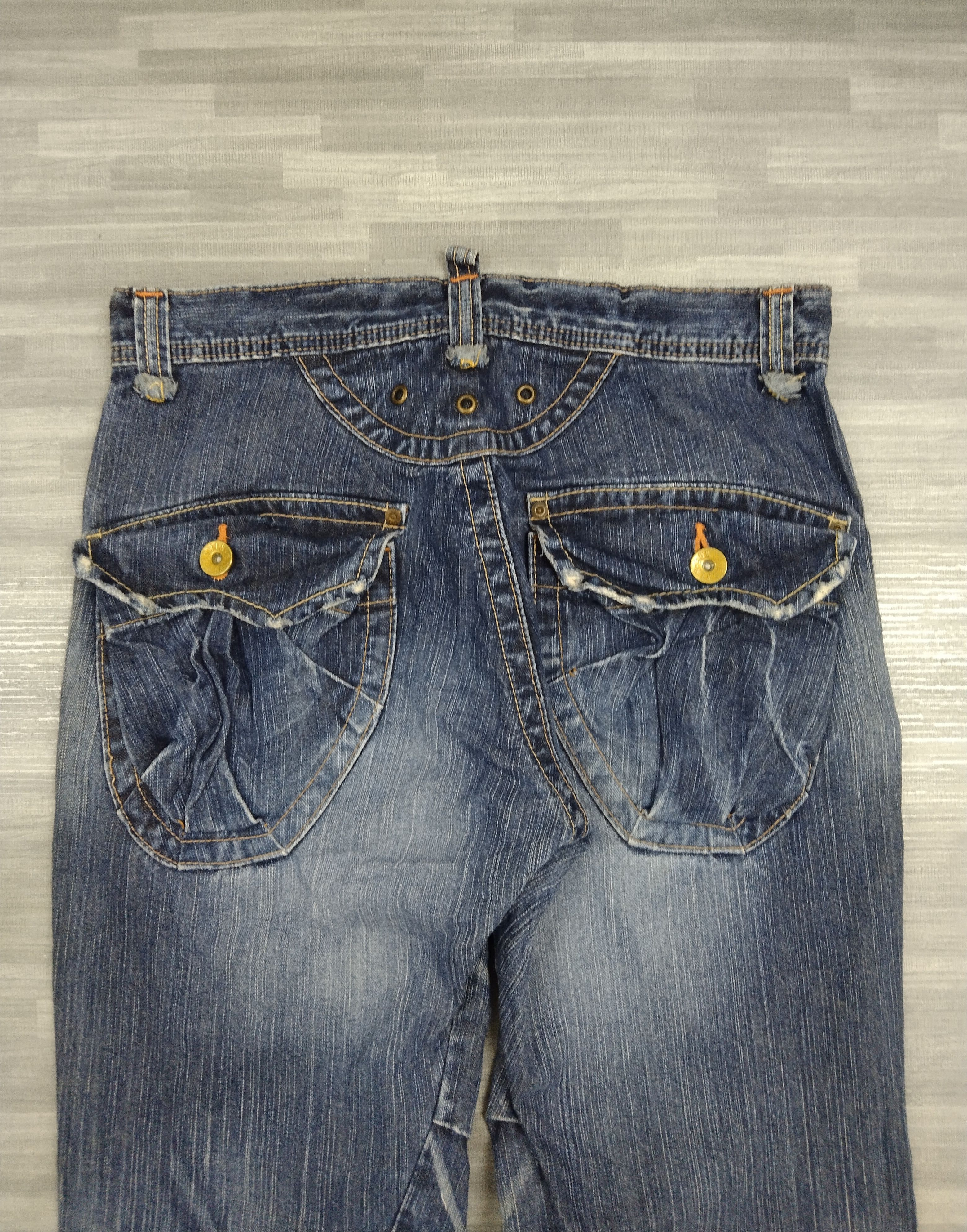 Edwin 🔥INSANE 90s FLARE TWIST SICK BUSHPANTS EDWIN DENIM PANTS Size US 30 / EU 46 - 5 Thumbnail