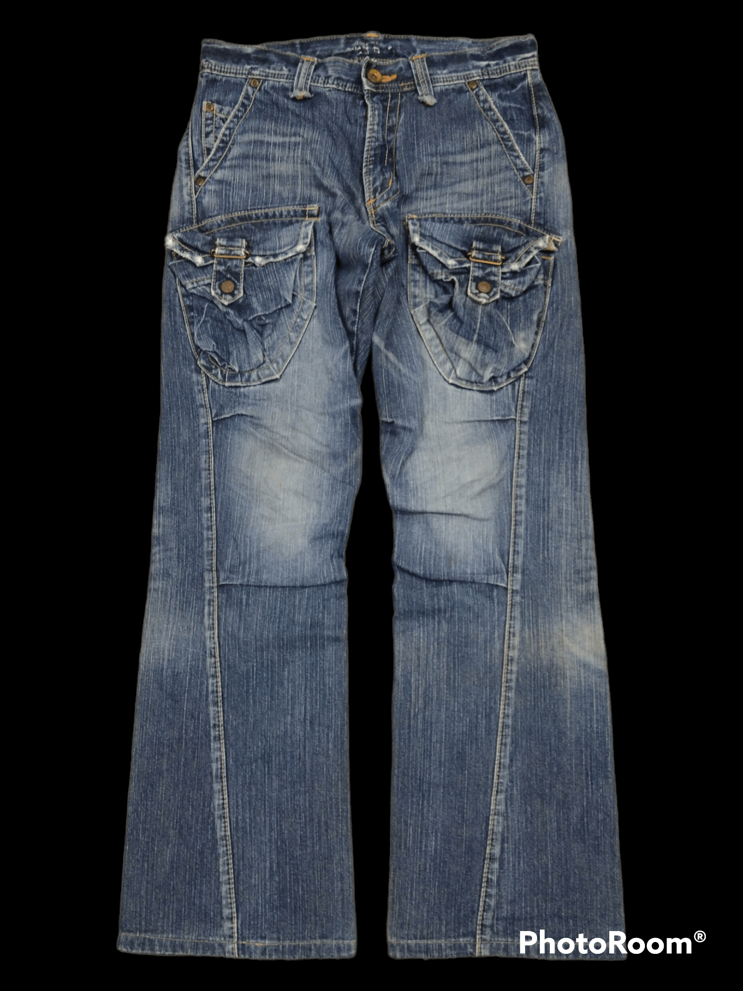 Edwin 🔥INSANE 90s FLARE TWIST SICK BUSHPANTS EDWIN DENIM PANTS Size US 30 / EU 46 - 1 Thumbnail