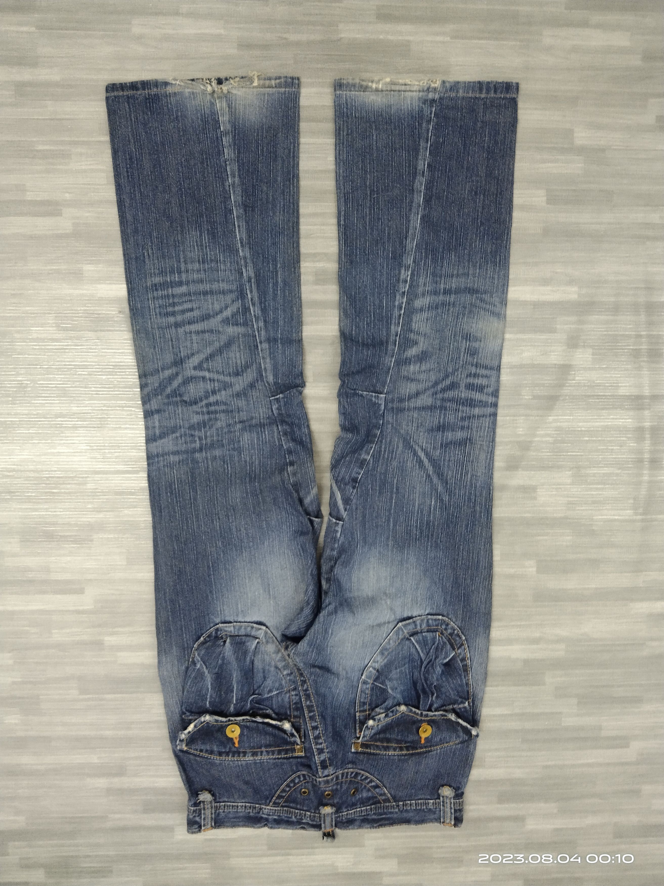 Edwin 🔥INSANE 90s FLARE TWIST SICK BUSHPANTS EDWIN DENIM PANTS Size US 30 / EU 46 - 3 Thumbnail