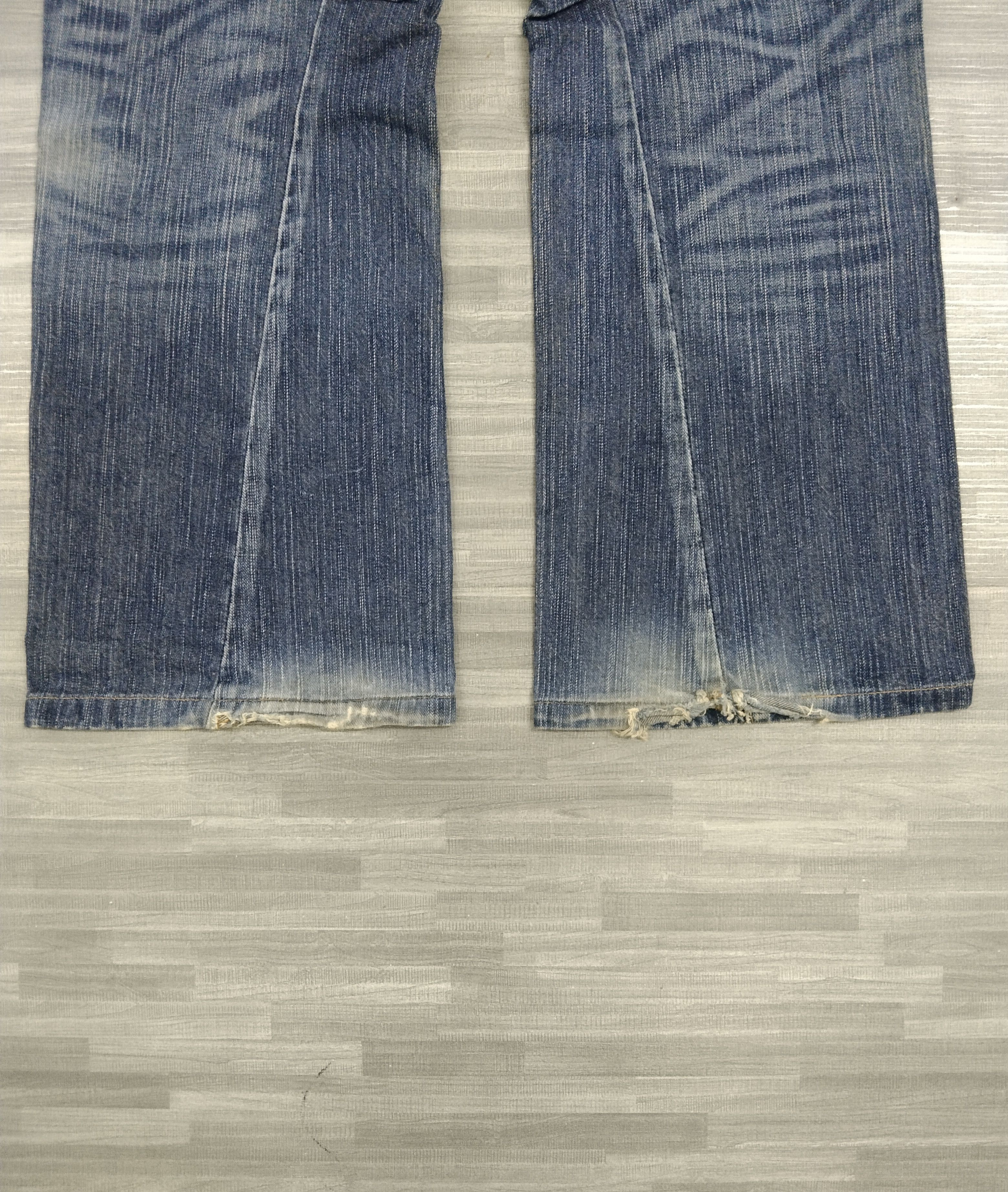 Edwin 🔥INSANE 90s FLARE TWIST SICK BUSHPANTS EDWIN DENIM PANTS Size US 30 / EU 46 - 7 Thumbnail