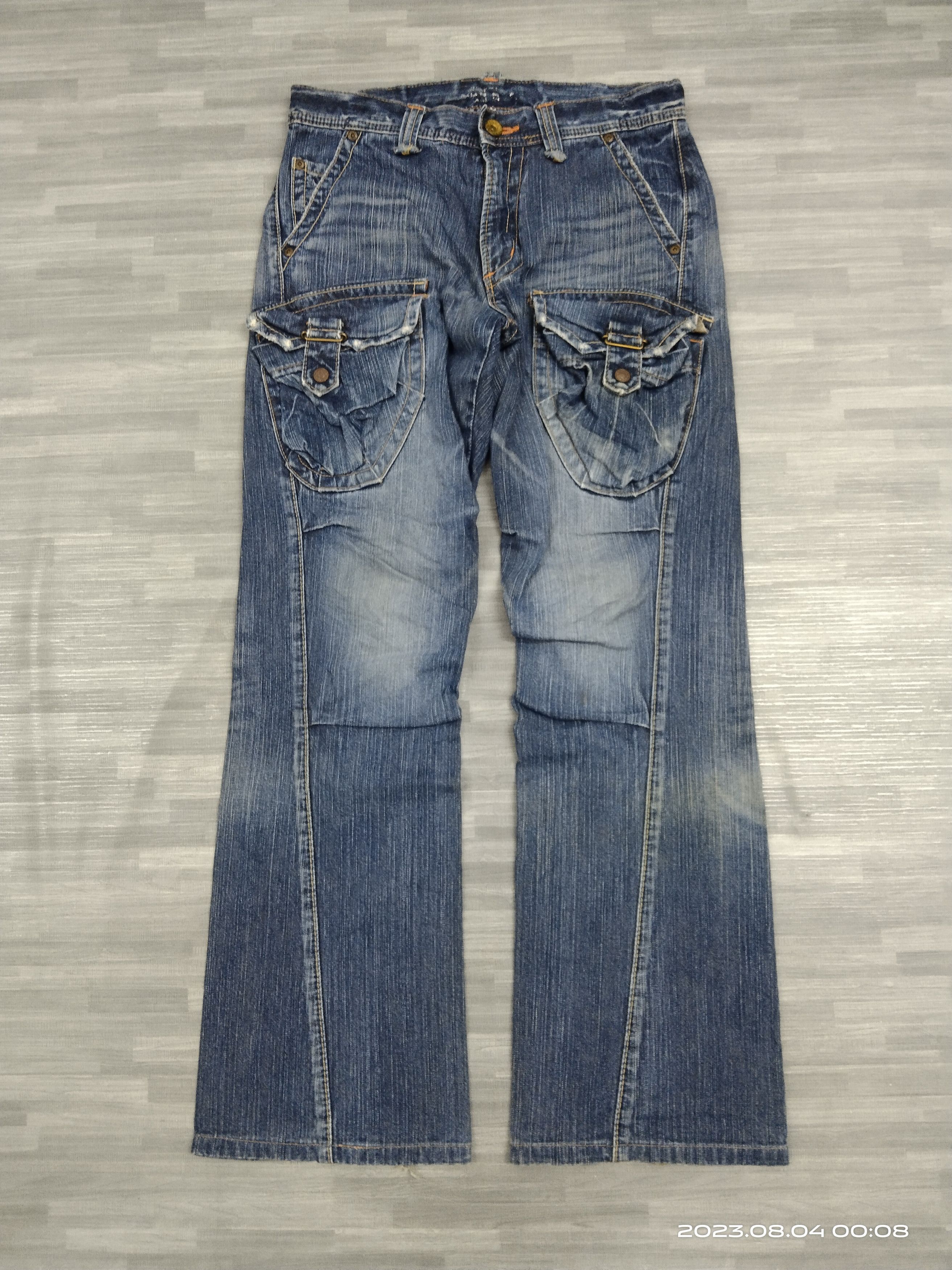 Edwin 🔥INSANE 90s FLARE TWIST SICK BUSHPANTS EDWIN DENIM PANTS Size US 30 / EU 46 - 2 Thumbnail
