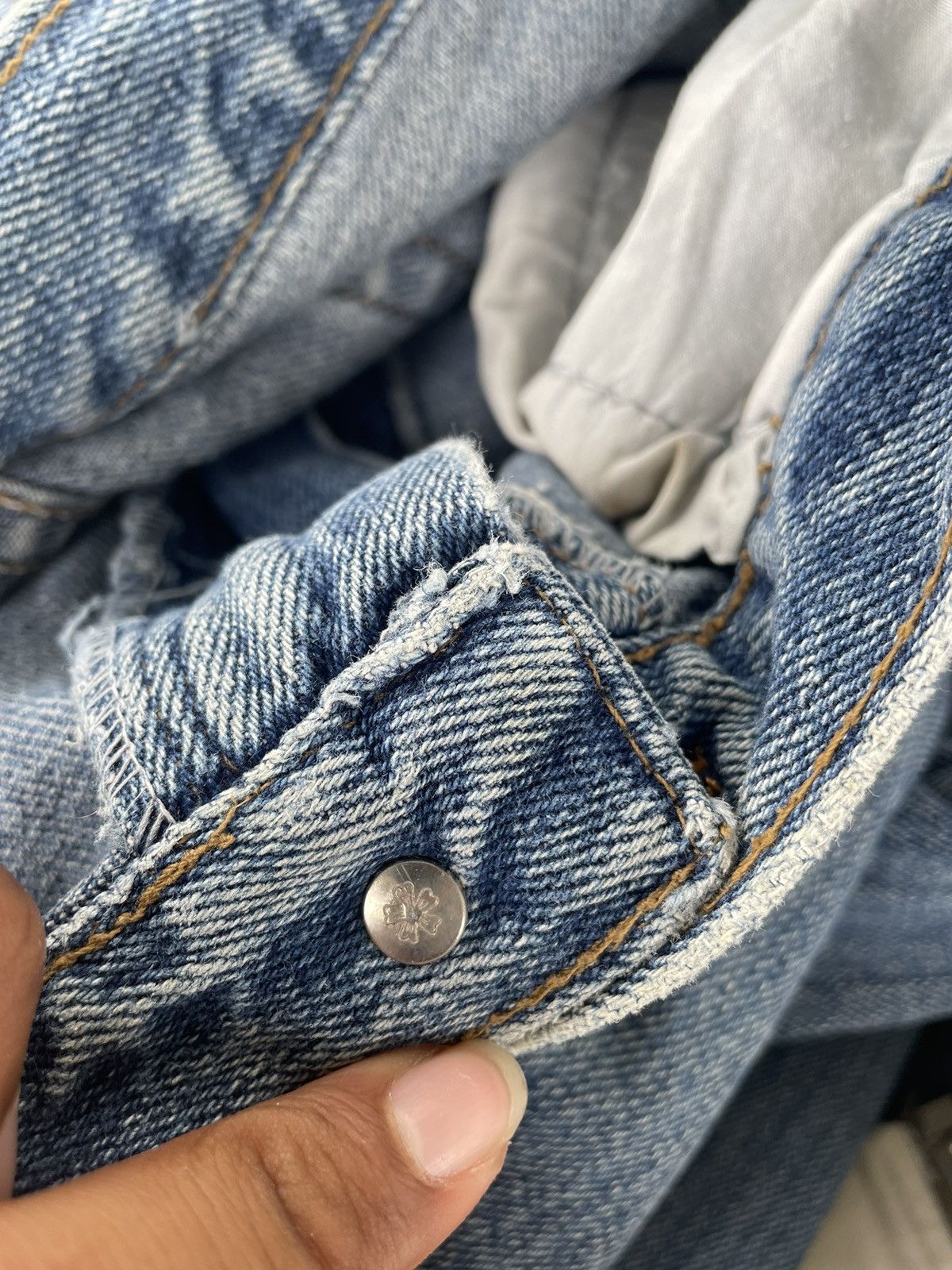 Tribal Streetwear × Vintage Vintage Tribal American Streetwear Jeans Pants Old Thai Shop Size US 36 / EU 52 - 4 Thumbnail