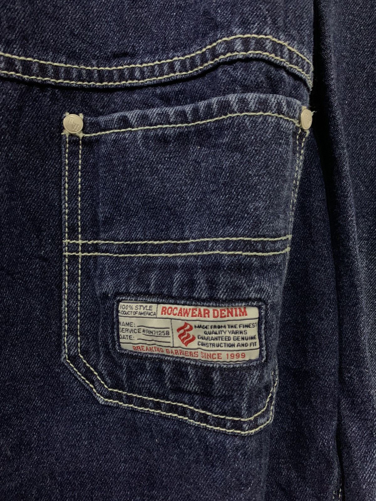 Rocawear Vintage Rocawear Denim Jacket Size US XL / EU 56 / 4 - 4 Thumbnail