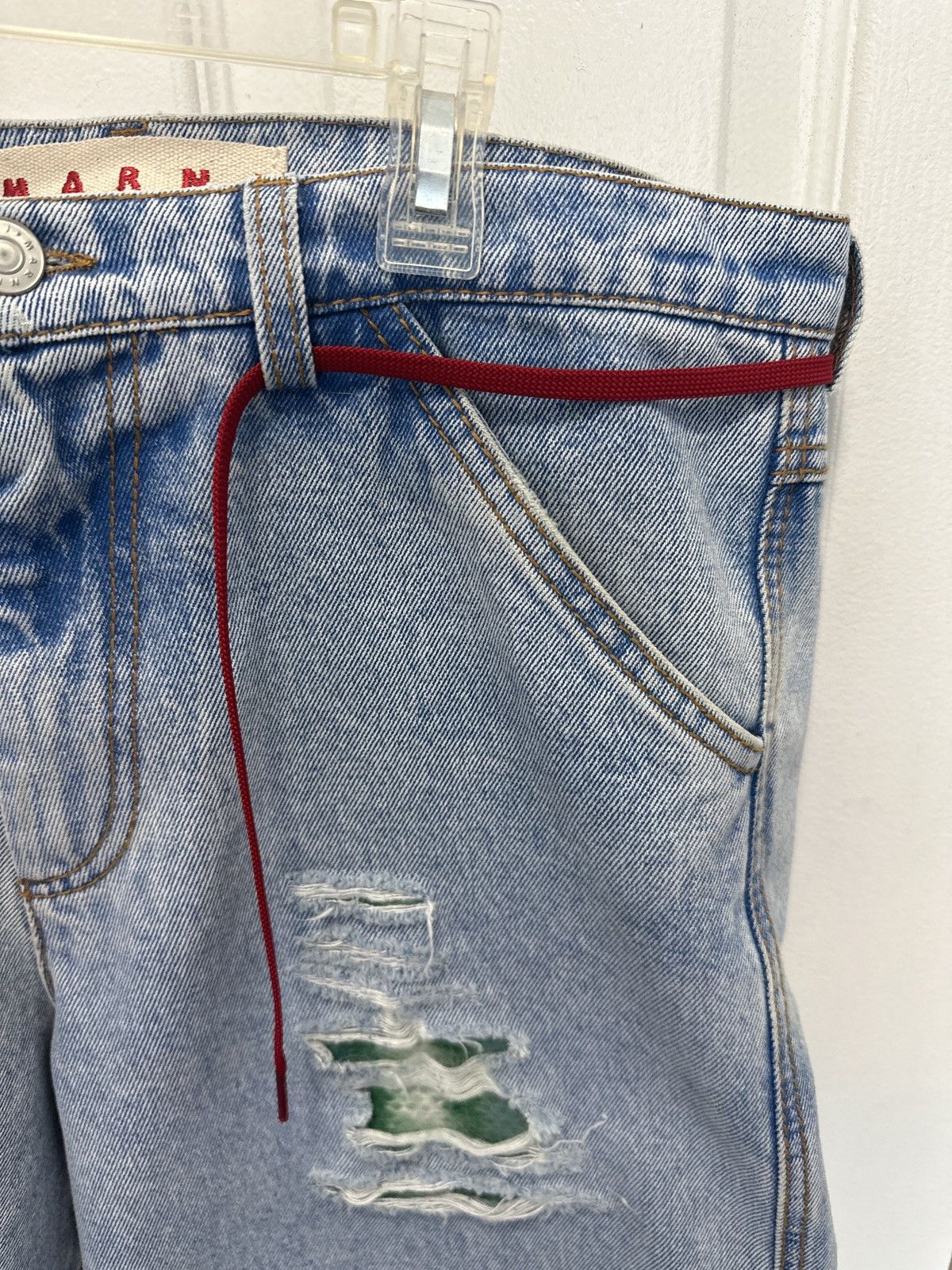 Marni marni mohair cutout jean denim shorts Size US 30 / EU 46 - 10 Thumbnail