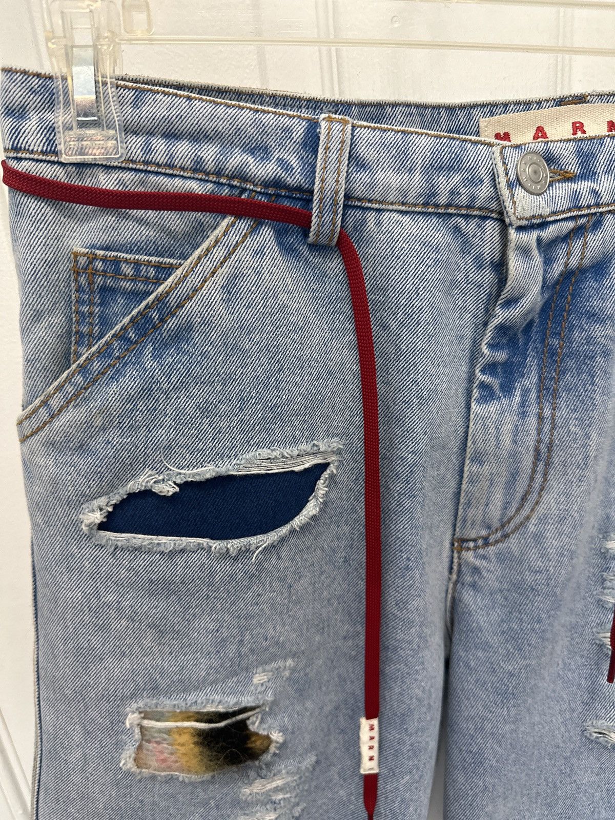 Marni marni mohair cutout jean denim shorts Size US 30 / EU 46 - 11 Thumbnail