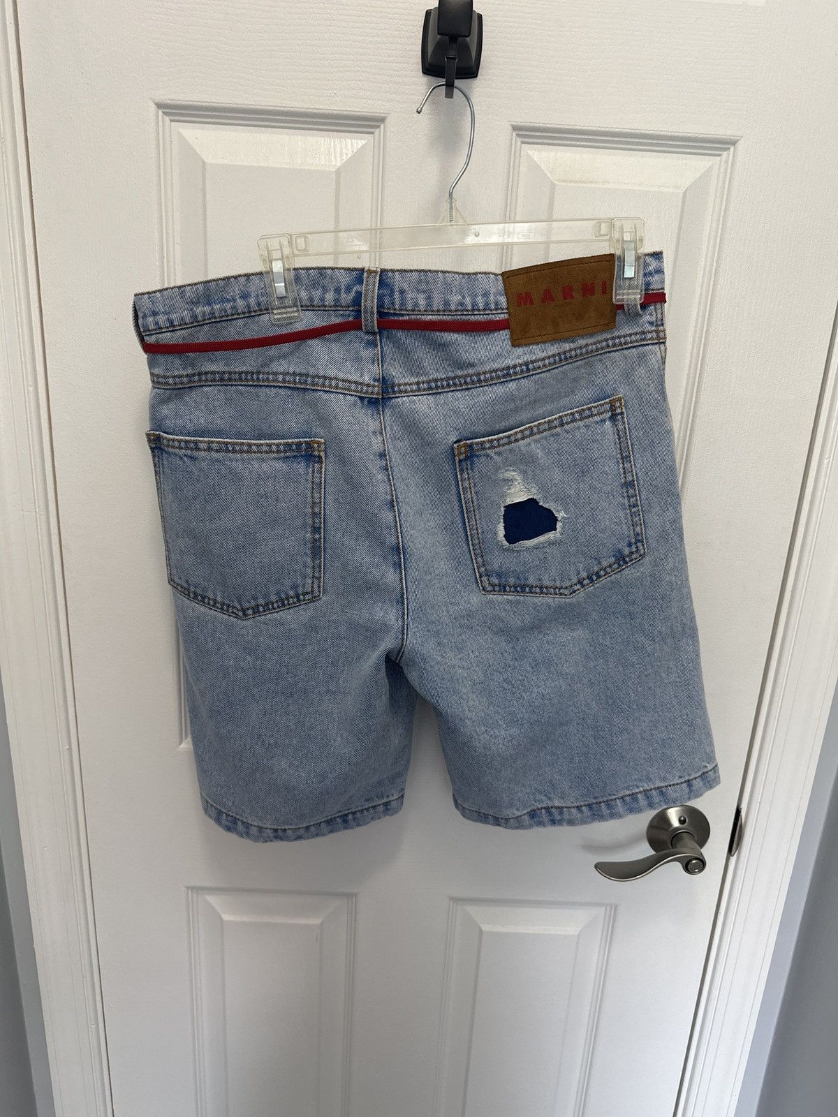 Marni marni mohair cutout jean denim shorts Size US 30 / EU 46 - 6 Thumbnail