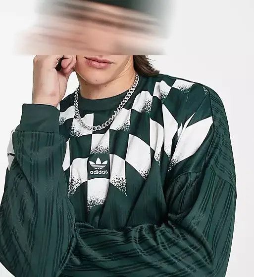 Adidas Adidas Rekive Oversized Graphic Jersey Soccer Y2K Size US XS / EU 42 / 0 - 4 Thumbnail